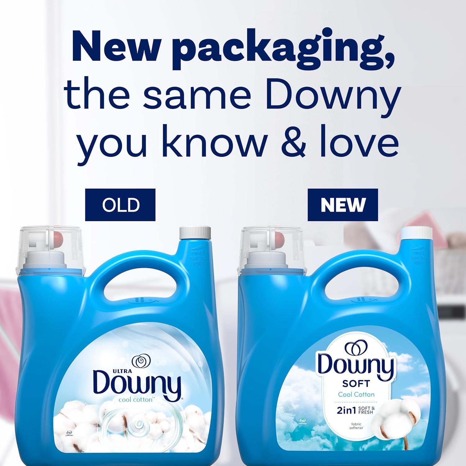 Downy Ultra HE Liquid Fabric Conditioner, 190 Loads - Cool Cotton 140 oz