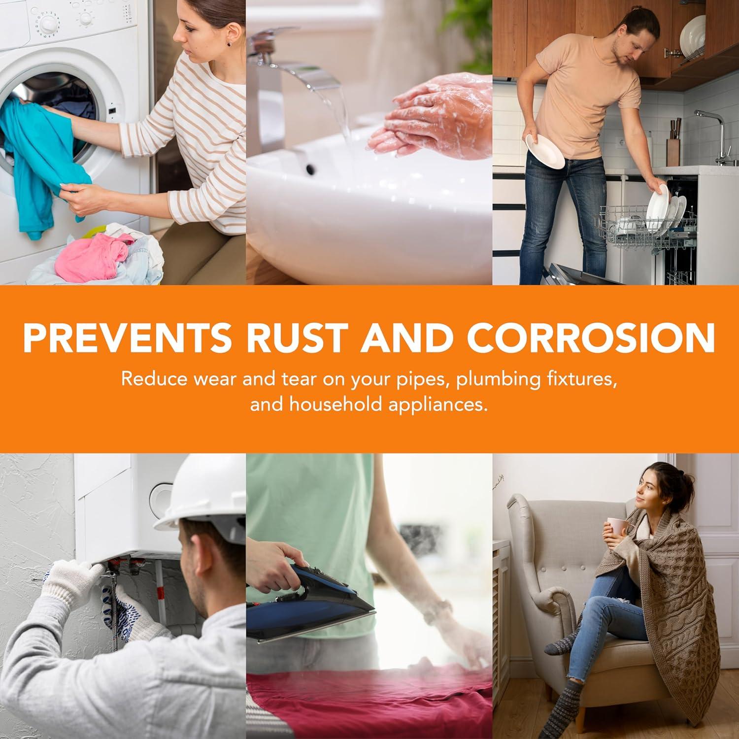 Capacitive Electronic Water Descaler System - Alternative Water Softener Salt Free for Whole House, Reduces the effects of Limescale and Rust formation [CWD24, Max 1" Pipe]