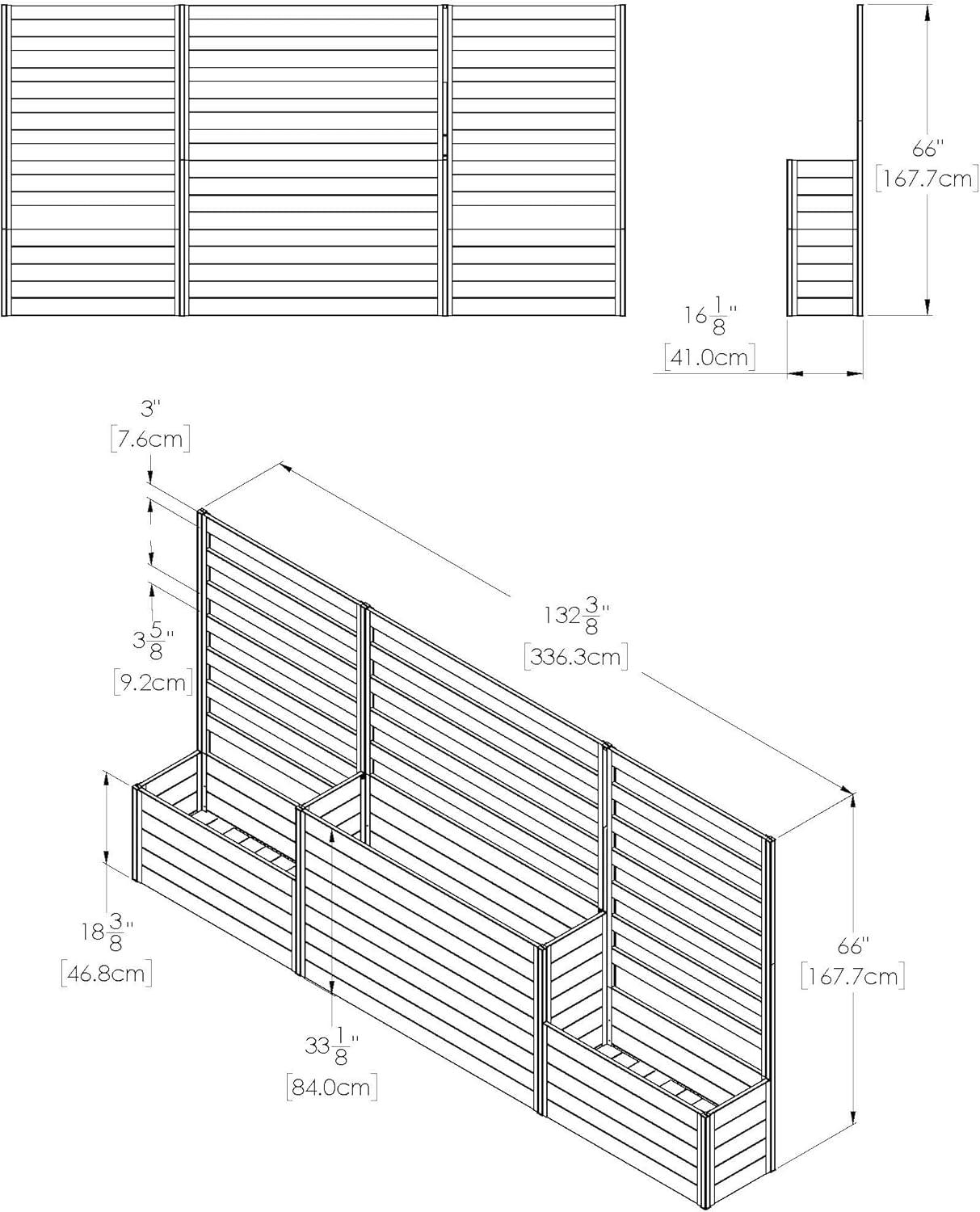 Urbana Planter Box with Trellis