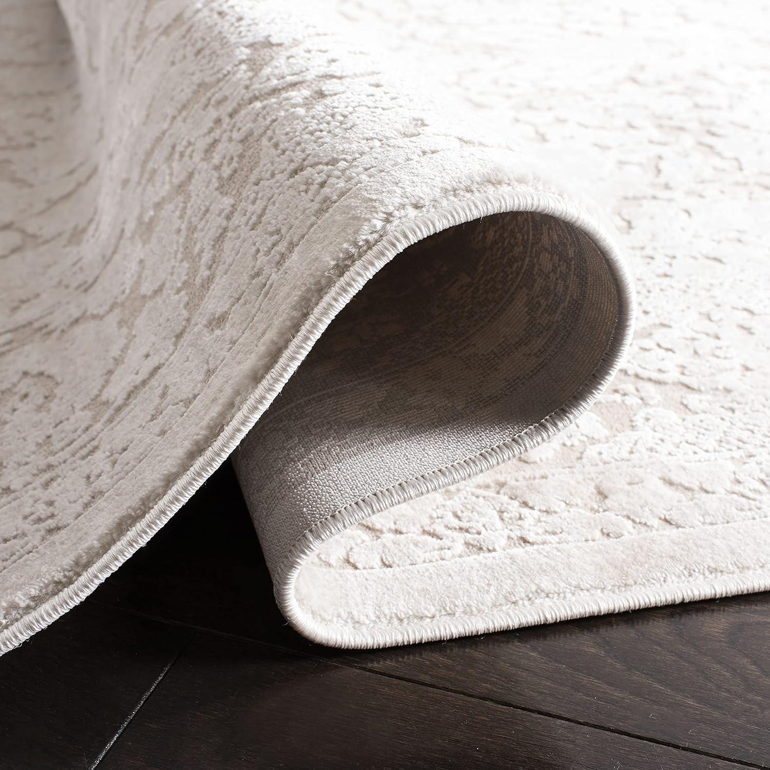 Reflection RFT667 Power Loomed Area Rug - Creme/Ivory - 4'x6' - Safavieh.