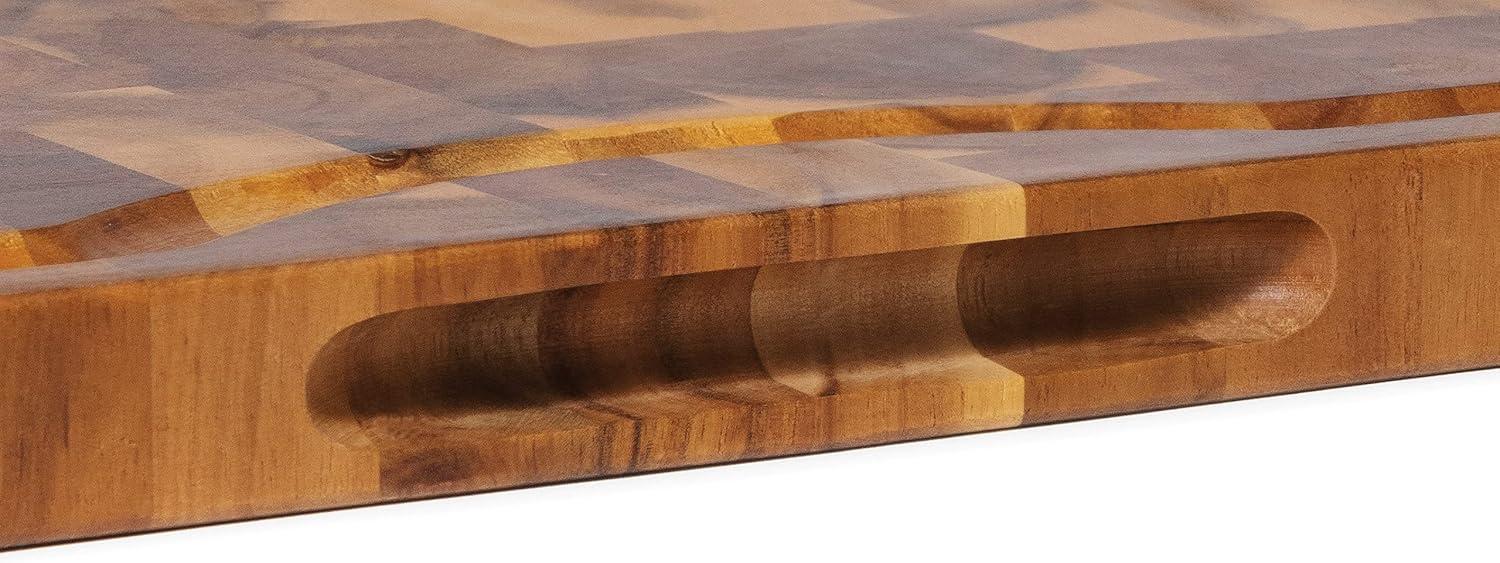 Lipper International Acacia Supreme End Grain Board with Juice Groove