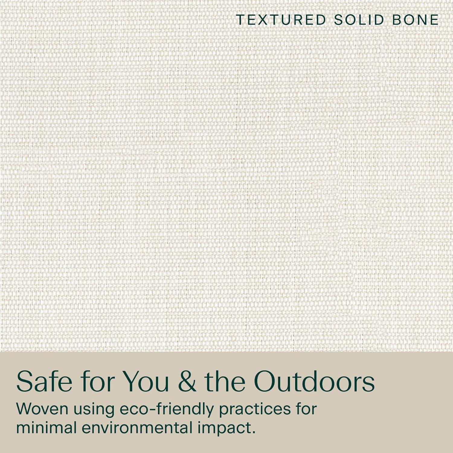 Honeycomb Outdoor Chaise Lounge Cushion - Textured Solid Bone