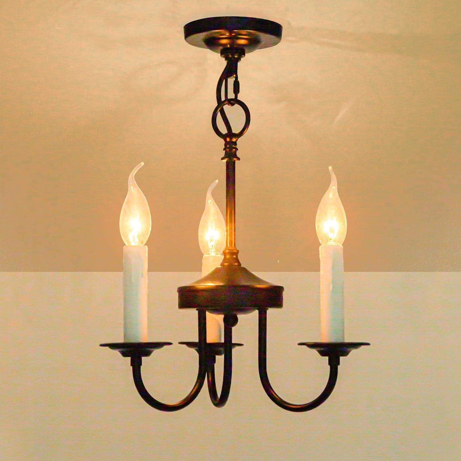 Gracie Oaks Vintage Farmhouse 18-Light 2-Tier Black Chandelier, Retro Round Pendant Light Fixture For Industrial Decor