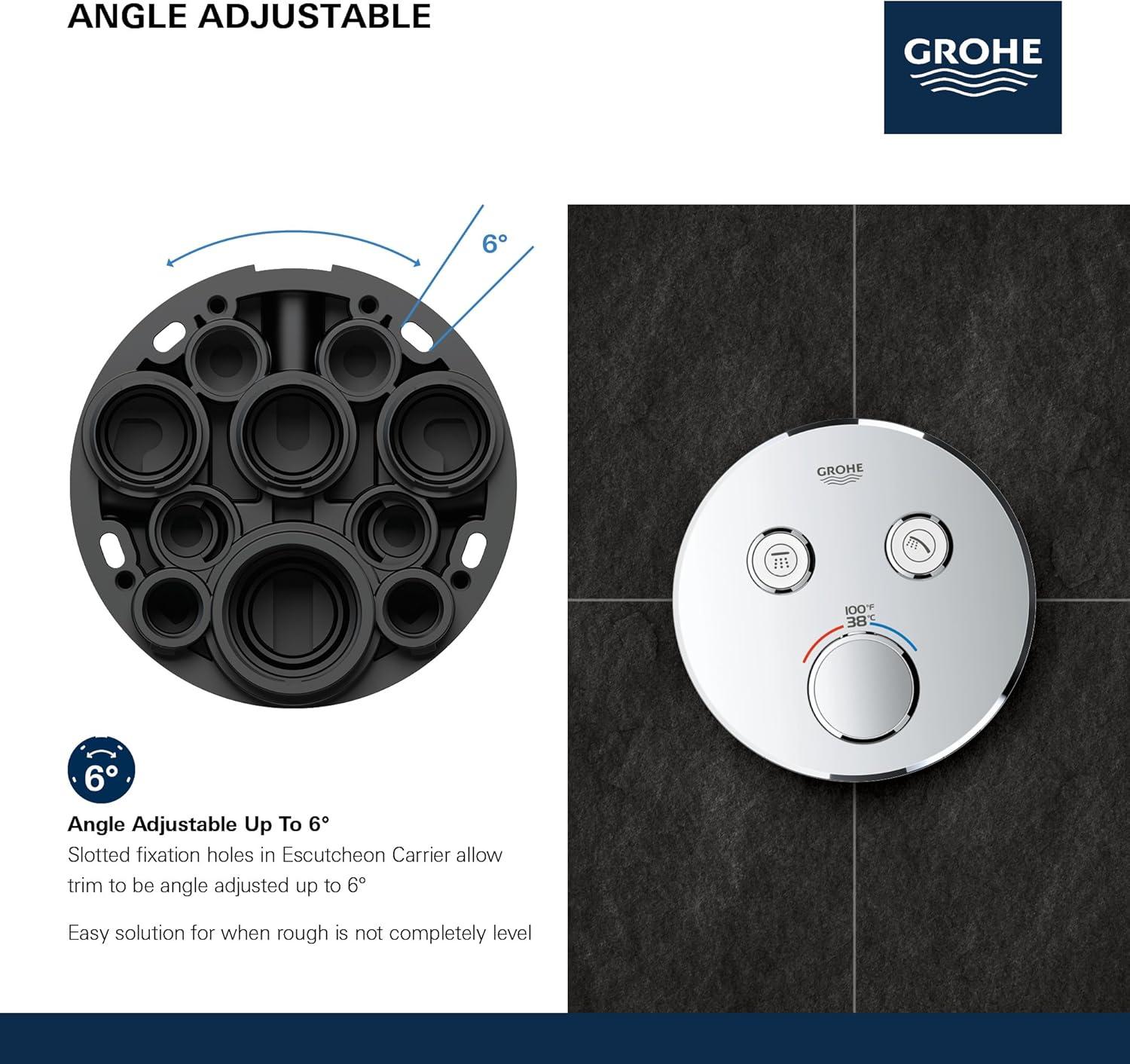 GROHE Grohtherm SmartControl Dual-Function Shower Thermostatic Valve Trim