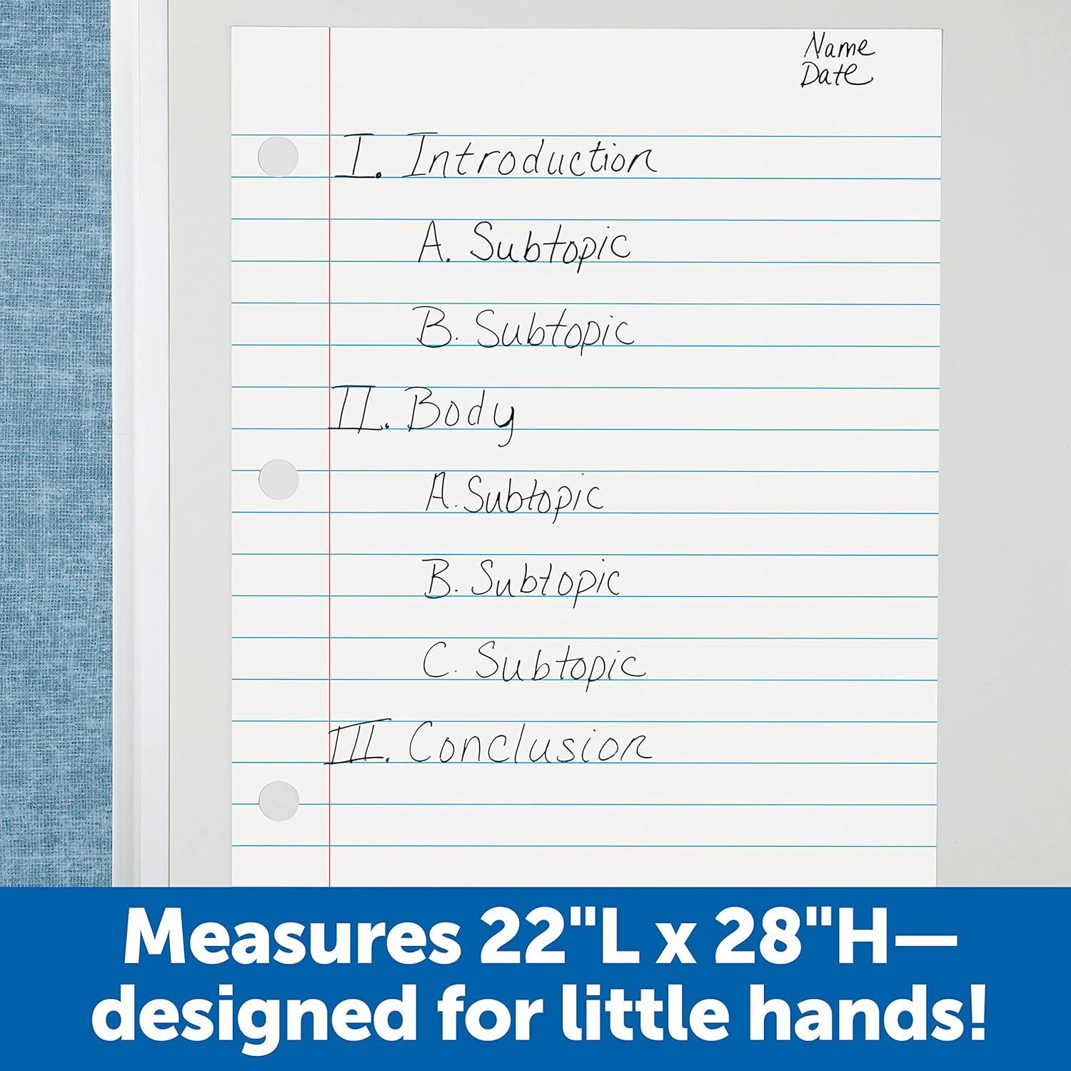 Learning Resources Magnetic Notebook Paper, 22"L x 28"H