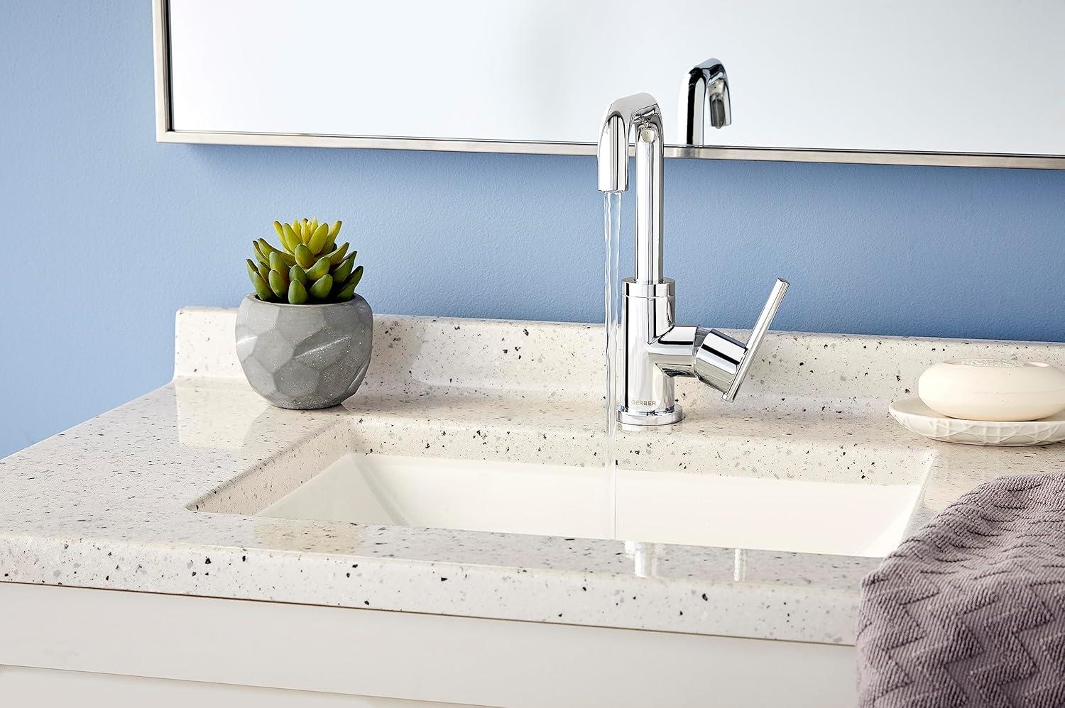 Parma Single Hole Bathroom Faucet with Drain Assembly