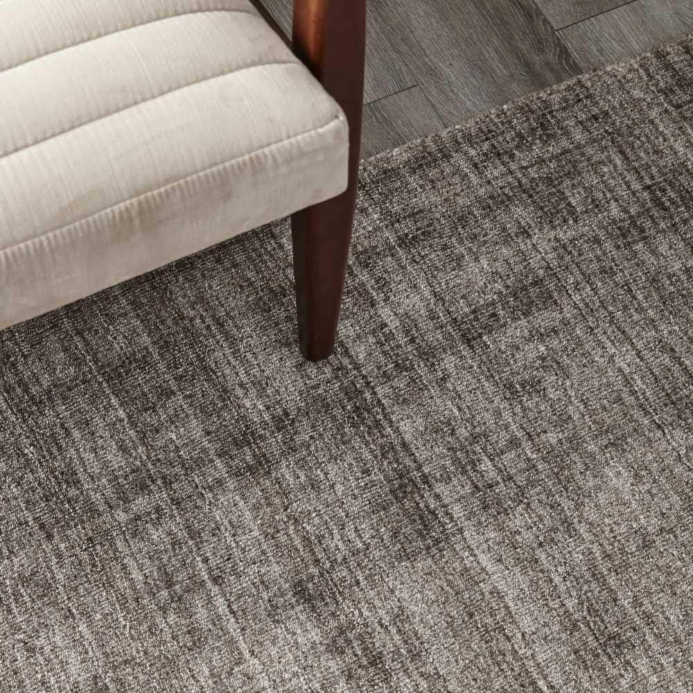 Fawn Hand-Knotted Wool and Viscose 9' x 12' Area Rug