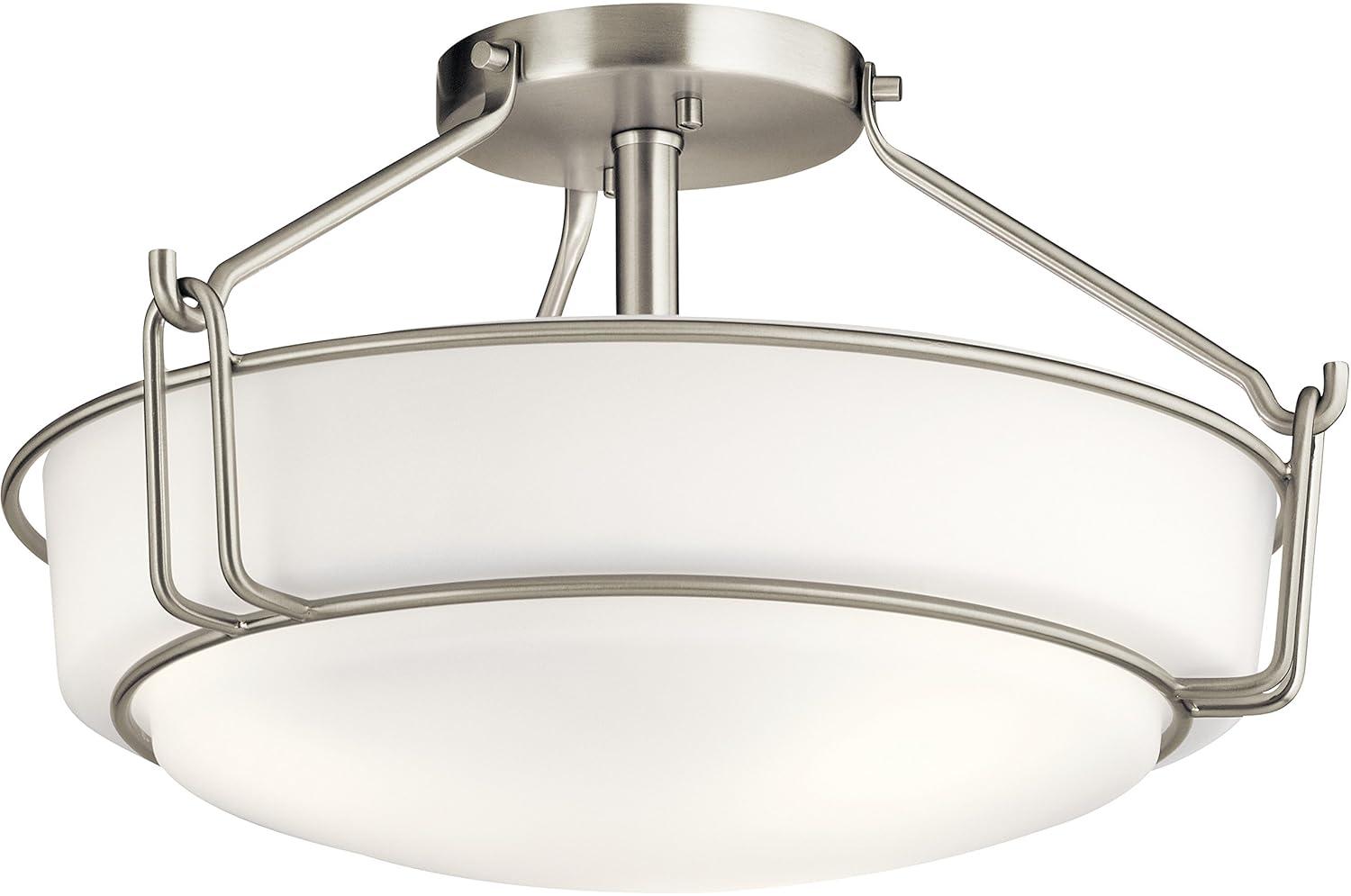 Kichler Lighting Alkire 3 - Light Semi-Flush Mount in  Brushed Nickel