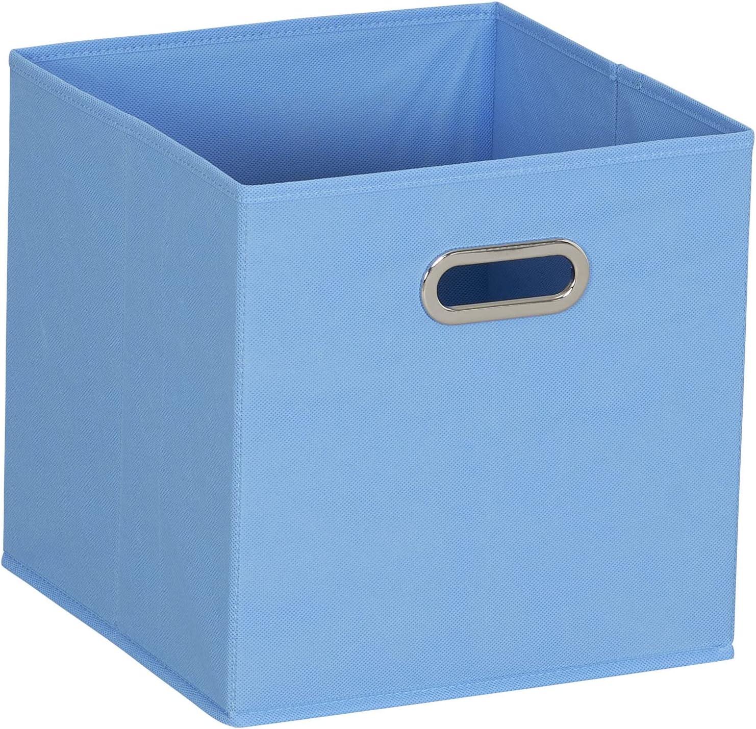 Household Essentials 11" Set of 6 Storage Bins Carolina Blue