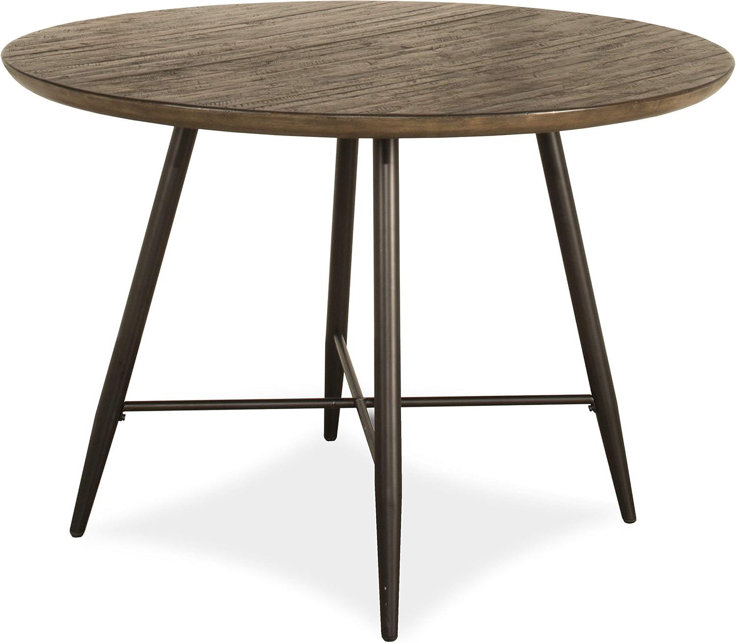 Forest Hill Round Dining Table Wood Brown - Hillsdale Furniture: Mid-Century, 4-Point Leg, Seats 4