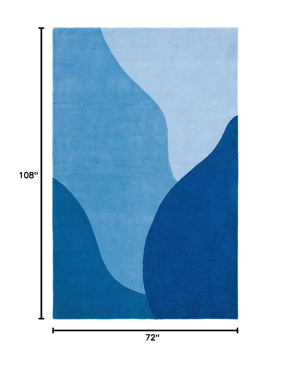Fifth Avenue FTV117 Hand Tufted Indoor Area Rug - Blue - 6'x9' - Safavieh