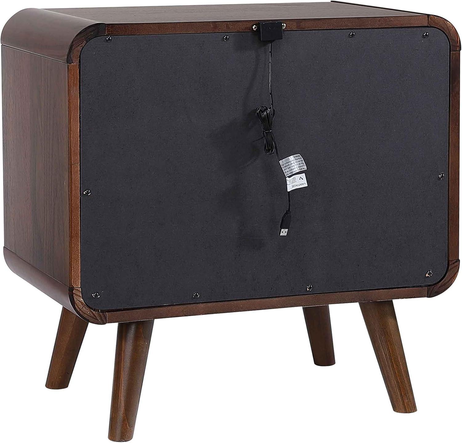 Coaster 205132-CO Nightstand, Dark Walnut
