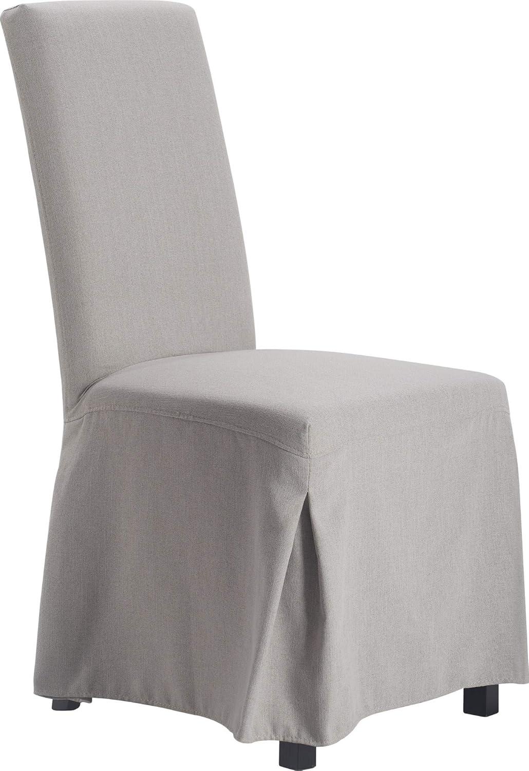 Hayes Parsons Upholstered Dining Chairs with Removable Skirted Slipcover (Set of 2)