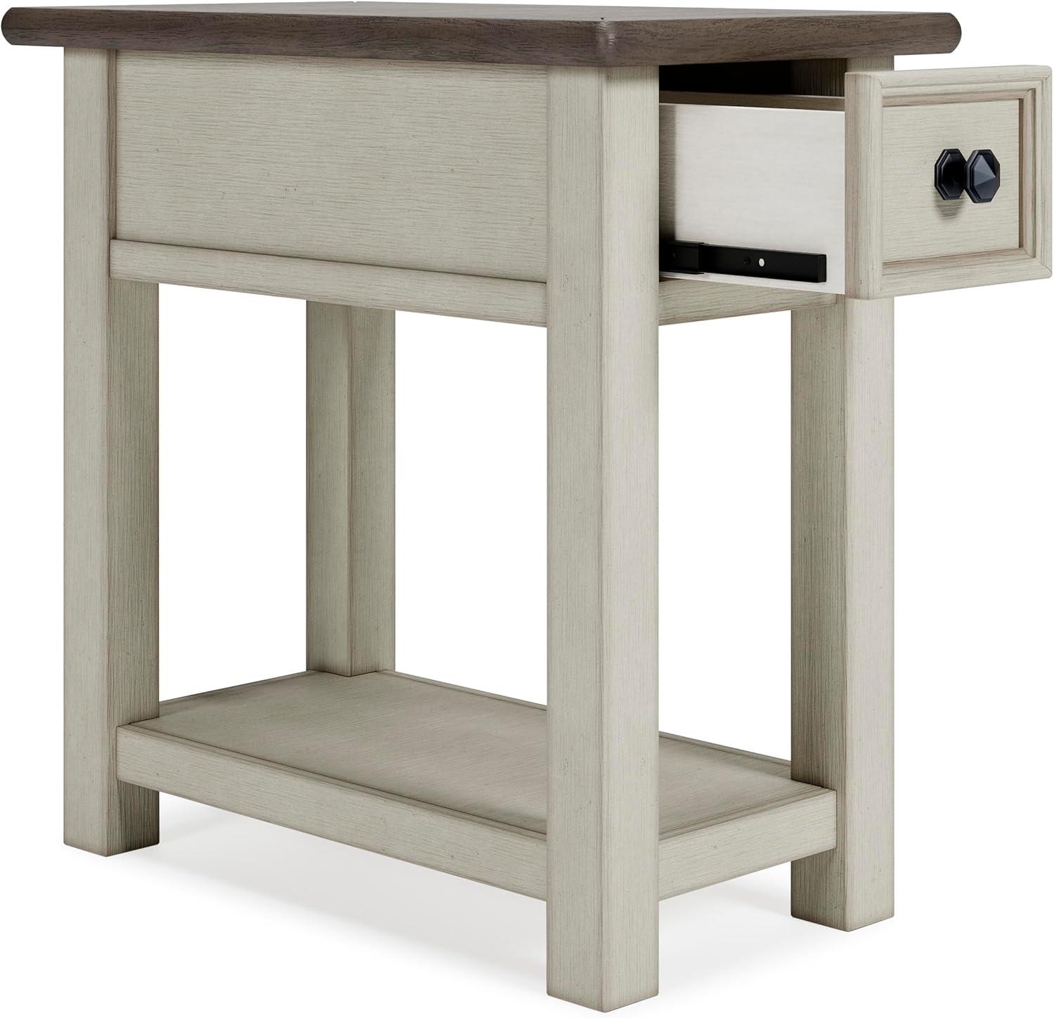 Signature Design by Ashley Casual Bolanburg Chairside End Table, Two-tone