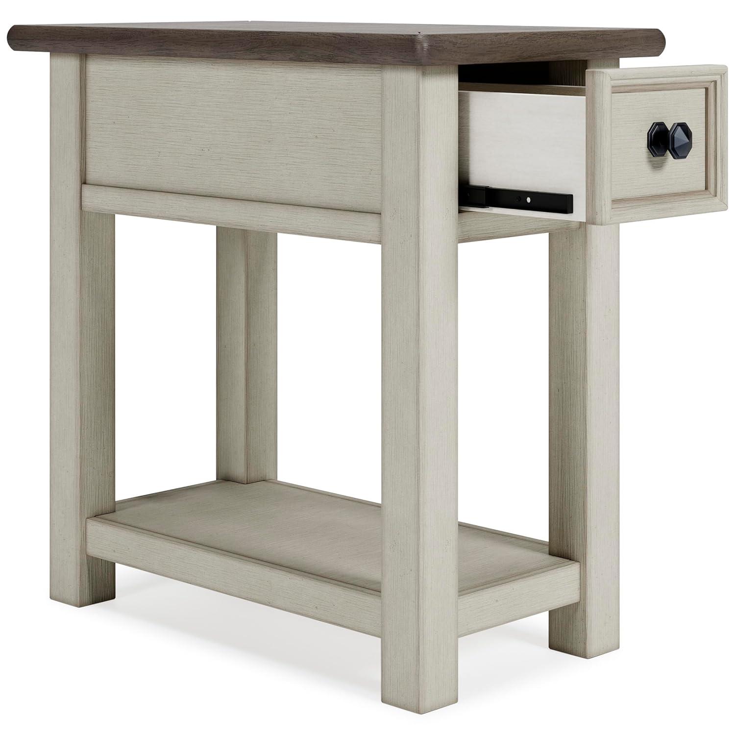 Signature Design by Ashley Casual Bolanburg Chairside End Table, Two-tone