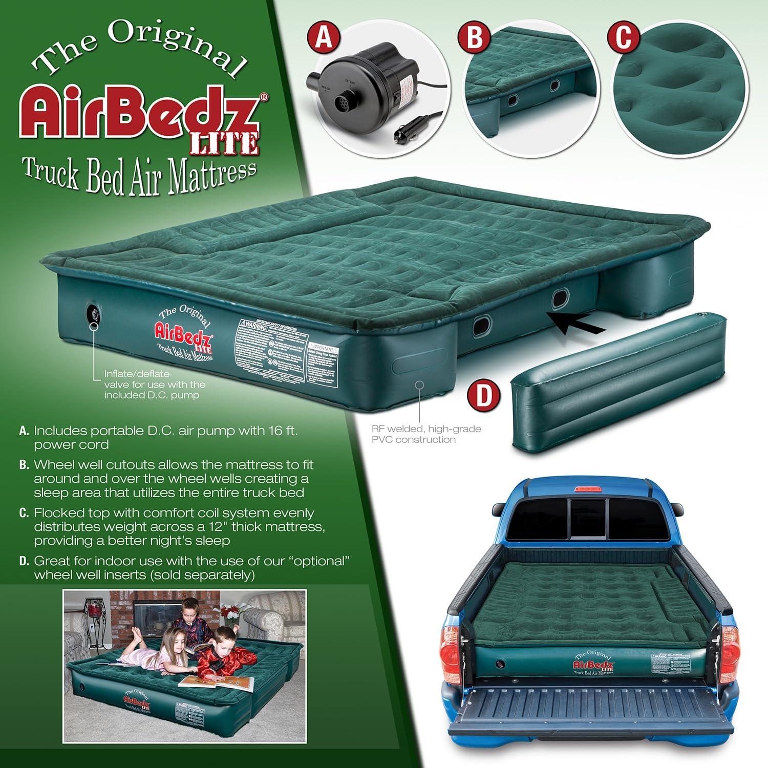 AirBedz Lite by Pittman Outdoors Full Size 6.0'-6.5' Truck Bed with Portable DC Air Pump