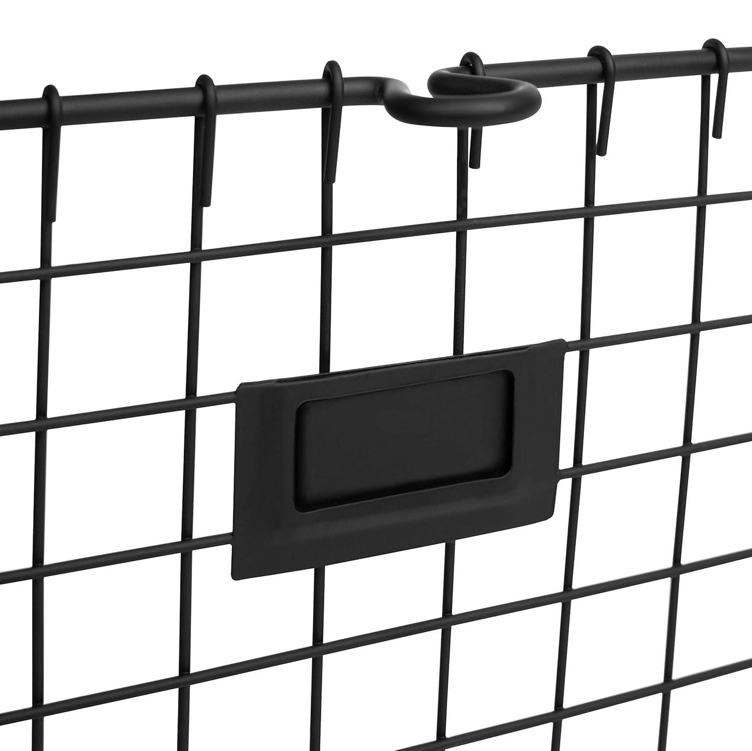 Spectrum Diversified Small Storage Basket Light Silver: Metal Locker Storage & Portable Utility Organizer