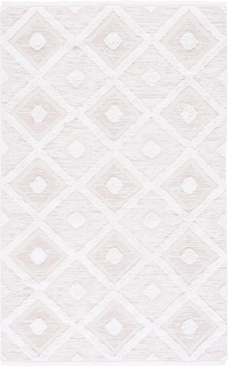 SAFAVIEH Augustine Gino Geometric Area Rug, Beige/Ivory, 5' x 7'7"