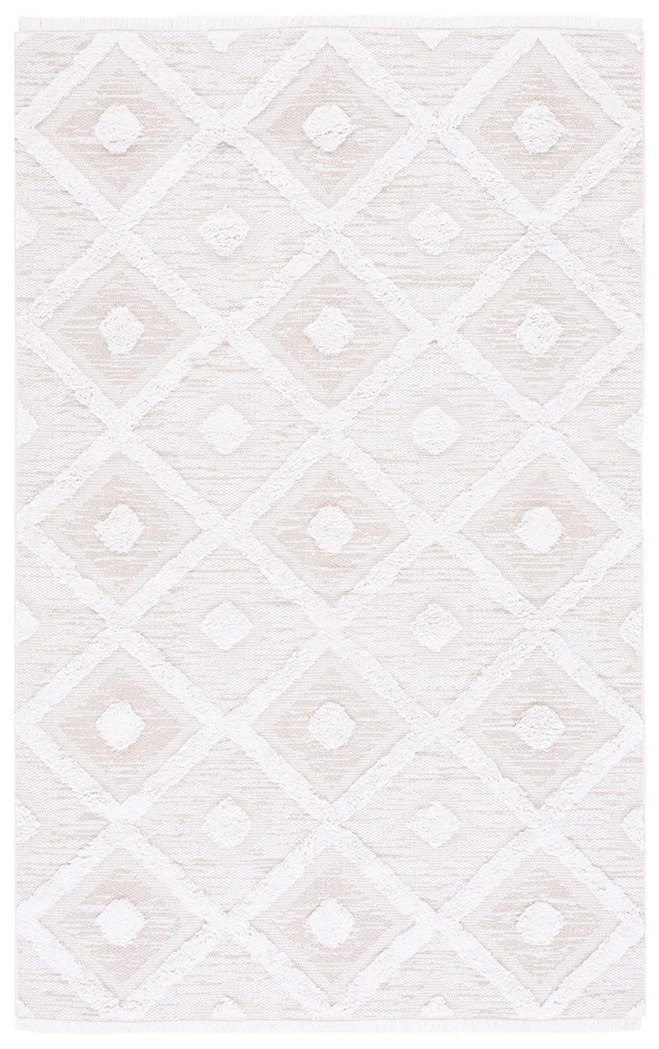 Augustine AGT730 Machine Made Indoor Area Rug - Pink/Ivory - 4'x6' - Safavieh