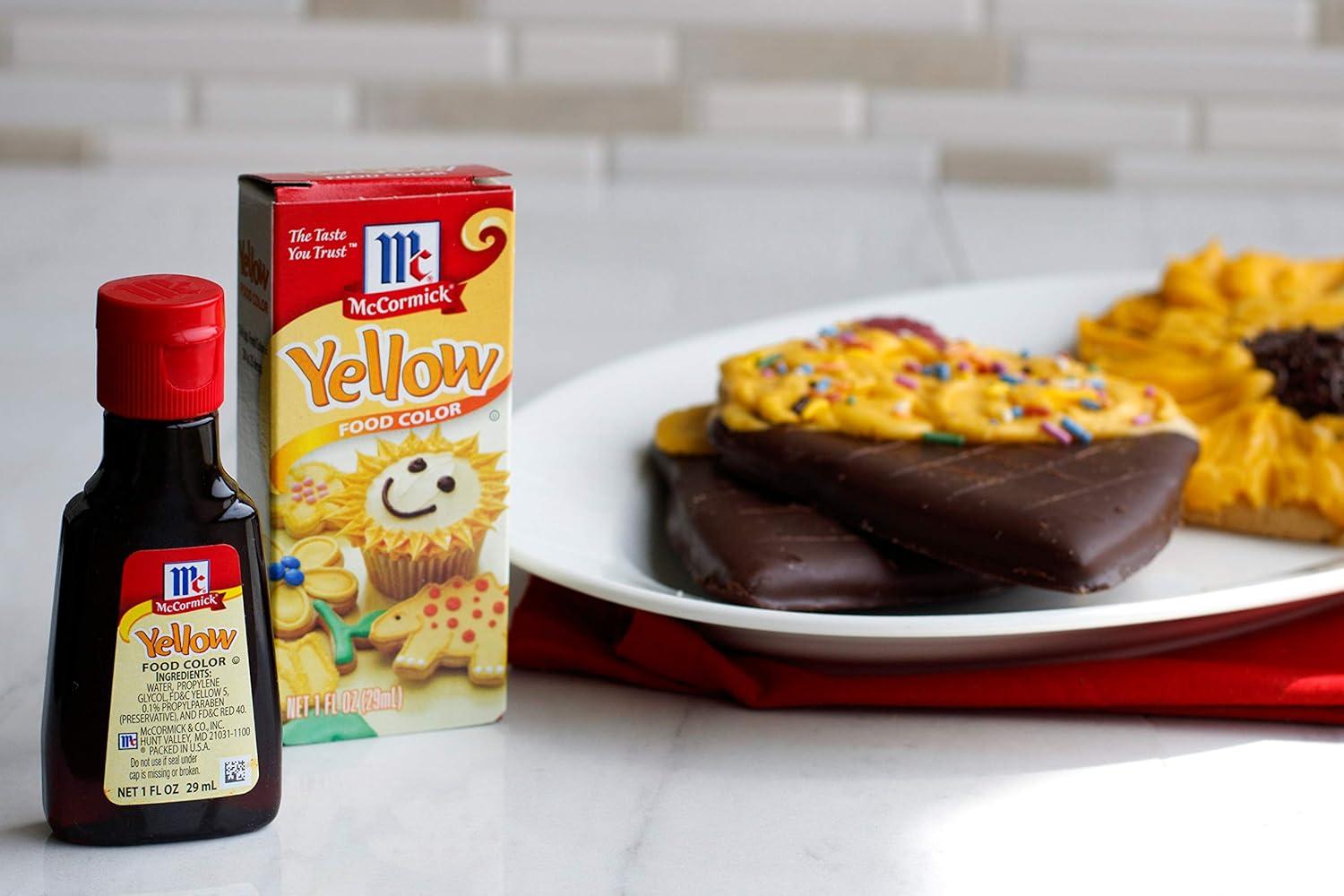 McCormick Gluten Free Yellow Food Color, 1 fl oz Box