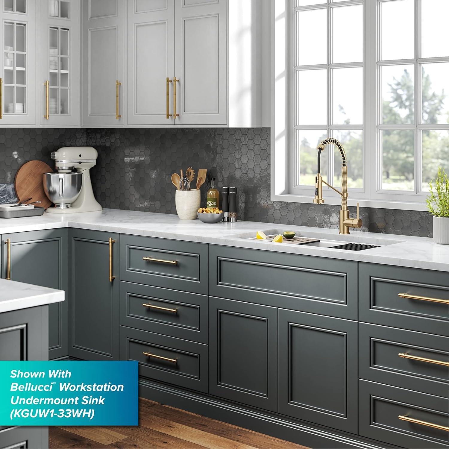 KRAUS Bolden Commercial Style 2-Function Single Handle Pull Down Kitchen Faucet