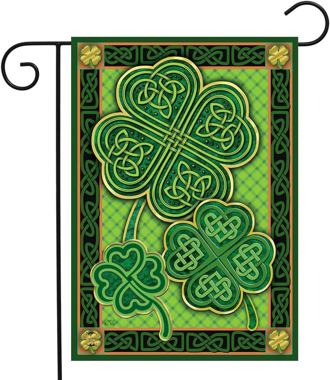 Briarwood Lane Celtic Shamrocks St. Patrick's Day Garden Flag Iri