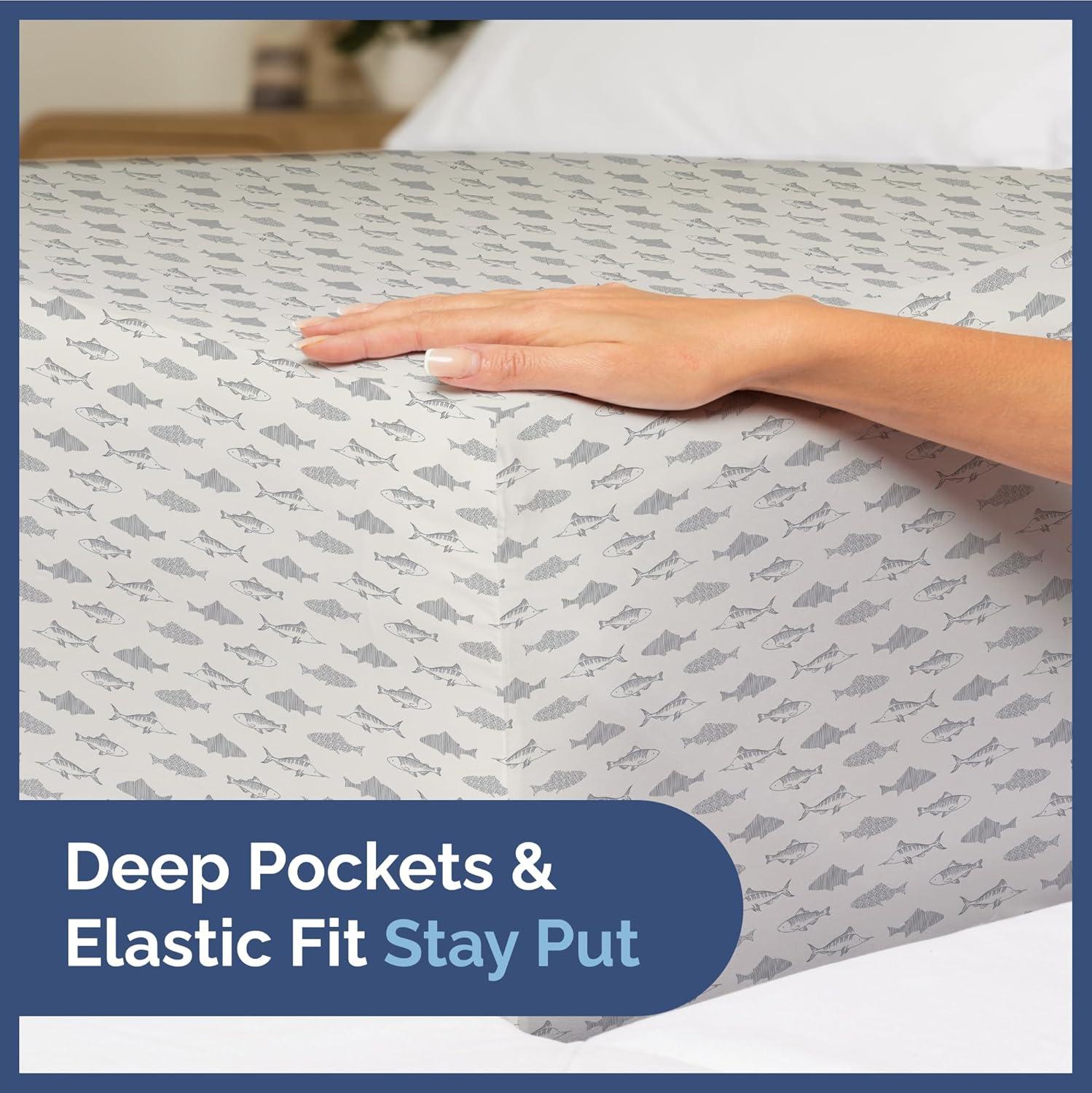 CGK Linens 4 Piece Kids Microfiber Sheet Set - Wrinkle Free - Cute, Cozy, Soft