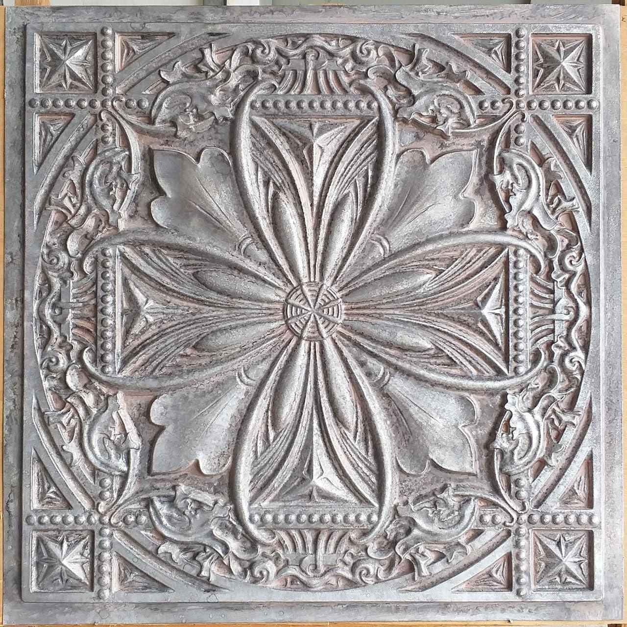 Milan 24'' L x 24'' W Textured PVC Drop-In & Glue Up Ceiling Tile Ceiling Tile (Set of 25)