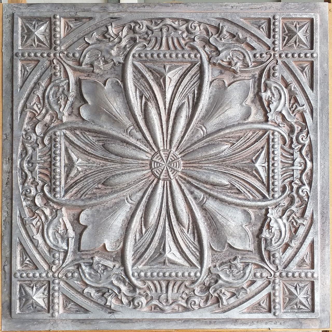 Milan 24'' L x 24'' W Textured PVC Drop-In & Glue Up Ceiling Tile Ceiling Tile (Set of 25)