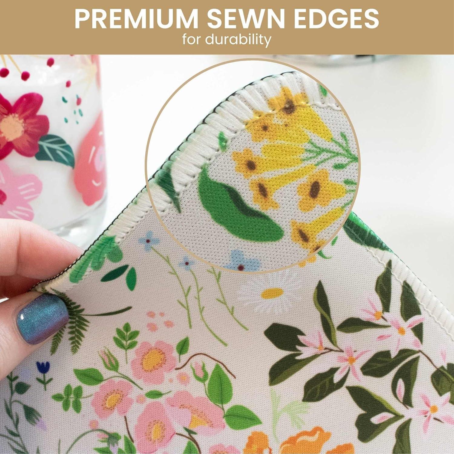 bloom daily planners Large 15.5 x 35" Desk Mat, Garden Party