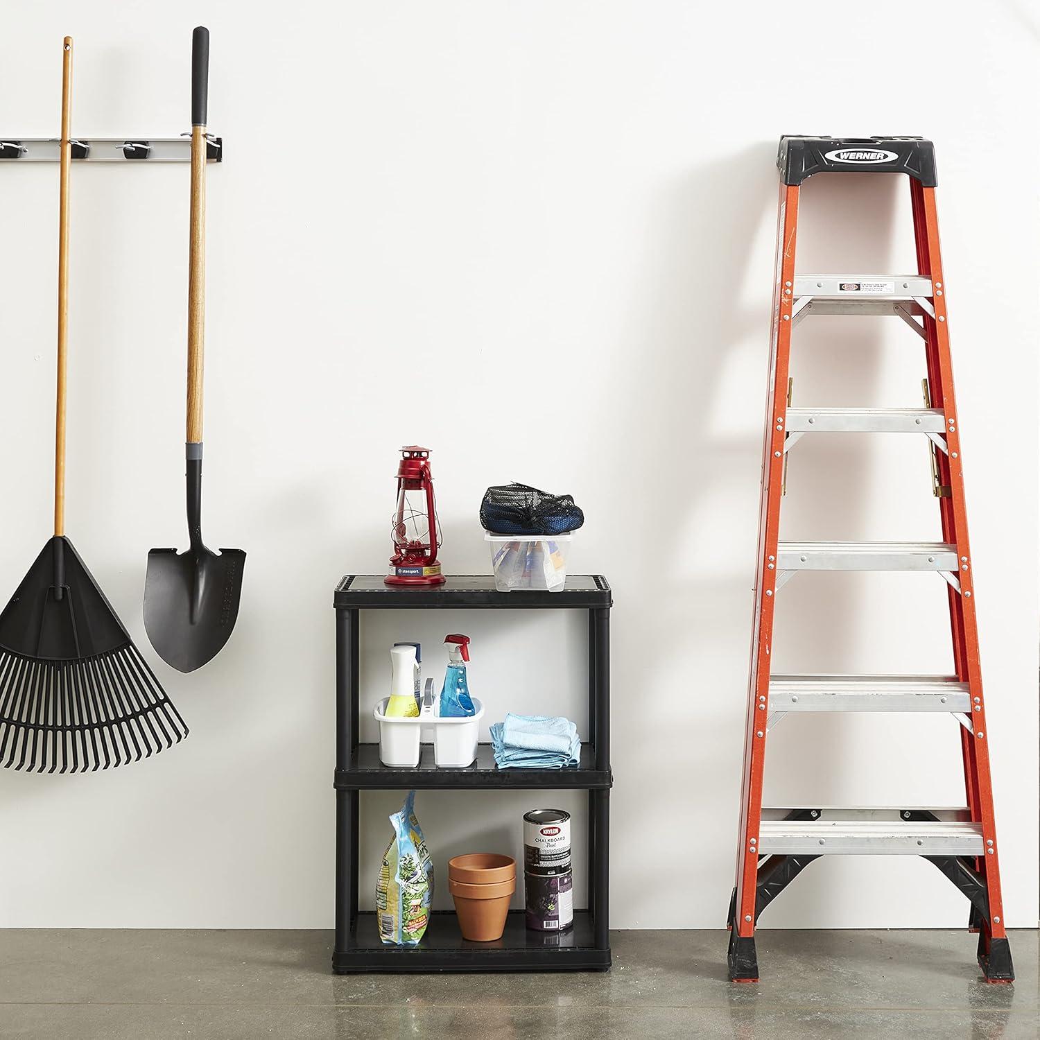 Gracious Living Storage 24'' W Plastic Shelving Unit