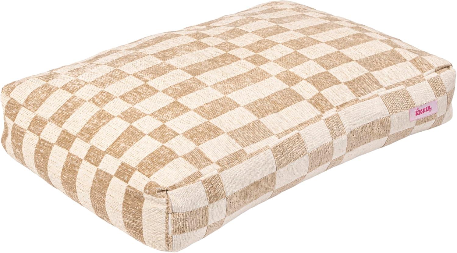 The Licker Store Mabel Designer Modern Ultra Soft Reversible Plush Rectangular Pet Bed with Washable Cover