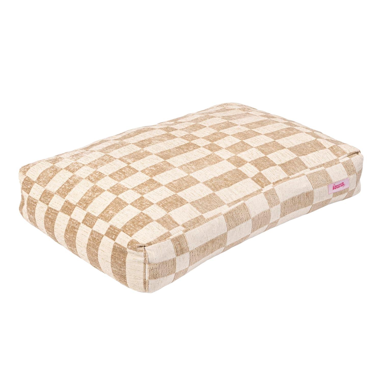 The Licker Store Mabel Designer Modern Ultra Soft Reversible Plush Rectangular Pet Bed with Washable Cover