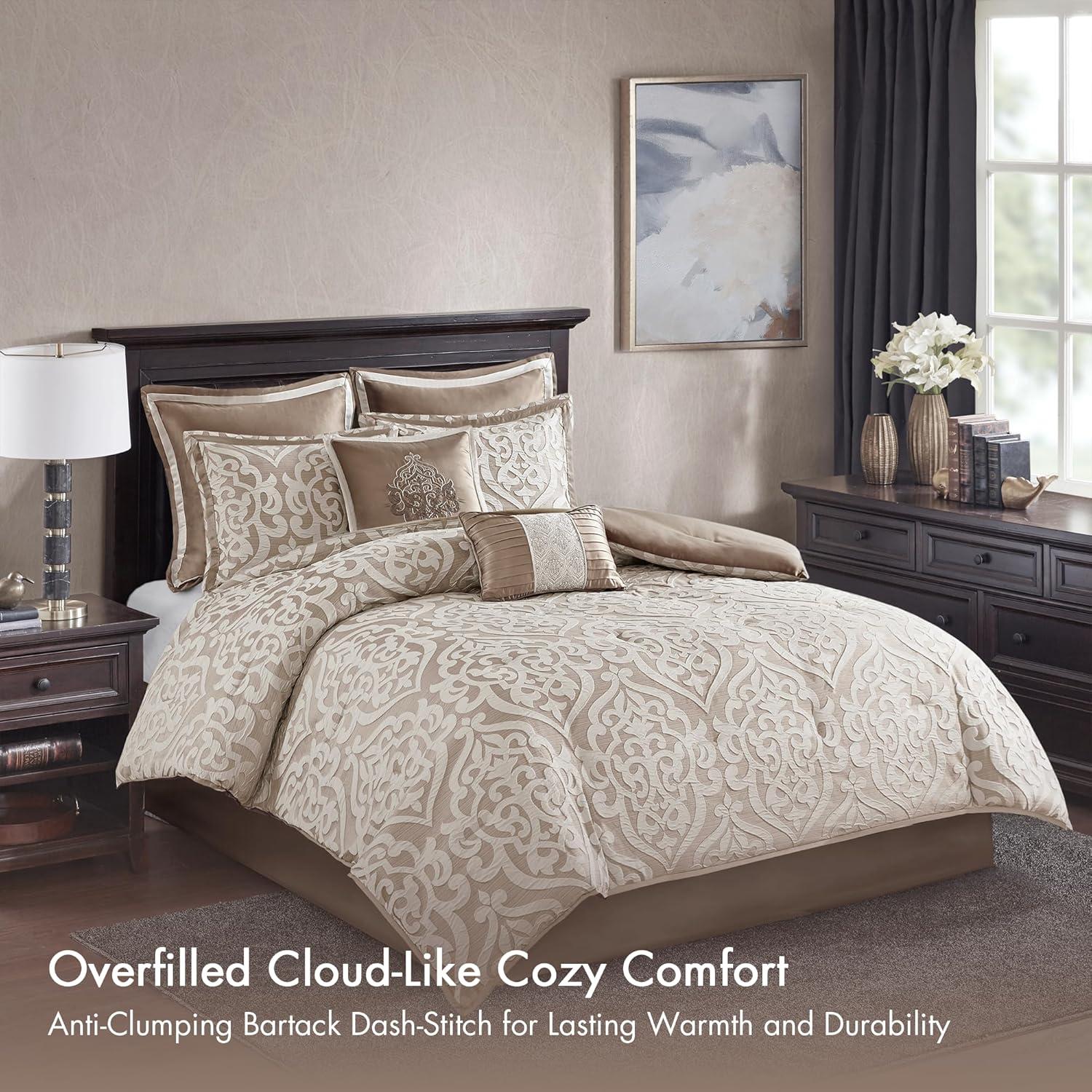 Madison Park Odette Jacquard 8 Piece Comforter Set