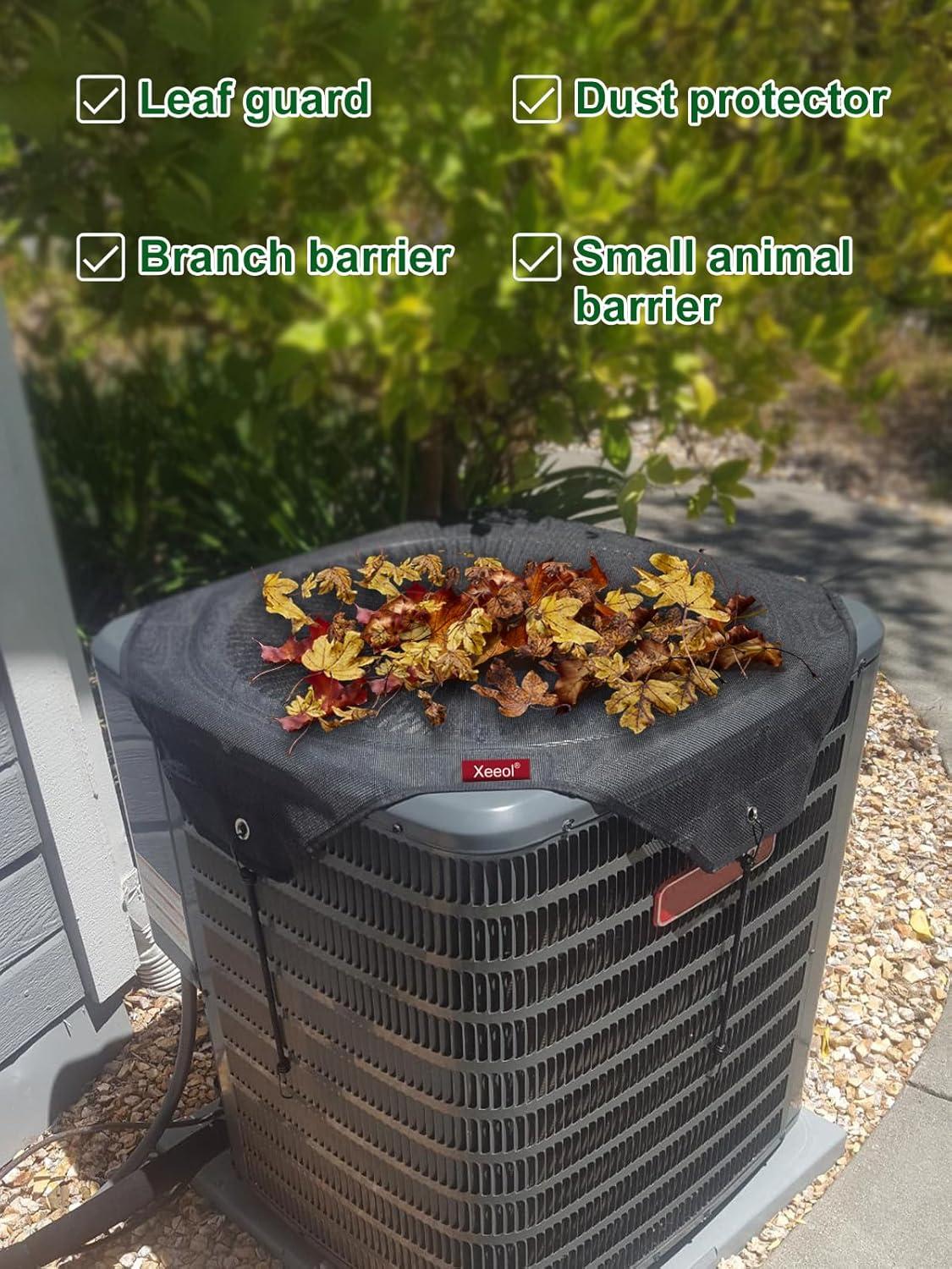 EEEkit 36x36" Air Conditioner Cover for Outside Units, Top Universal Mesh AC Cover for All Seasons