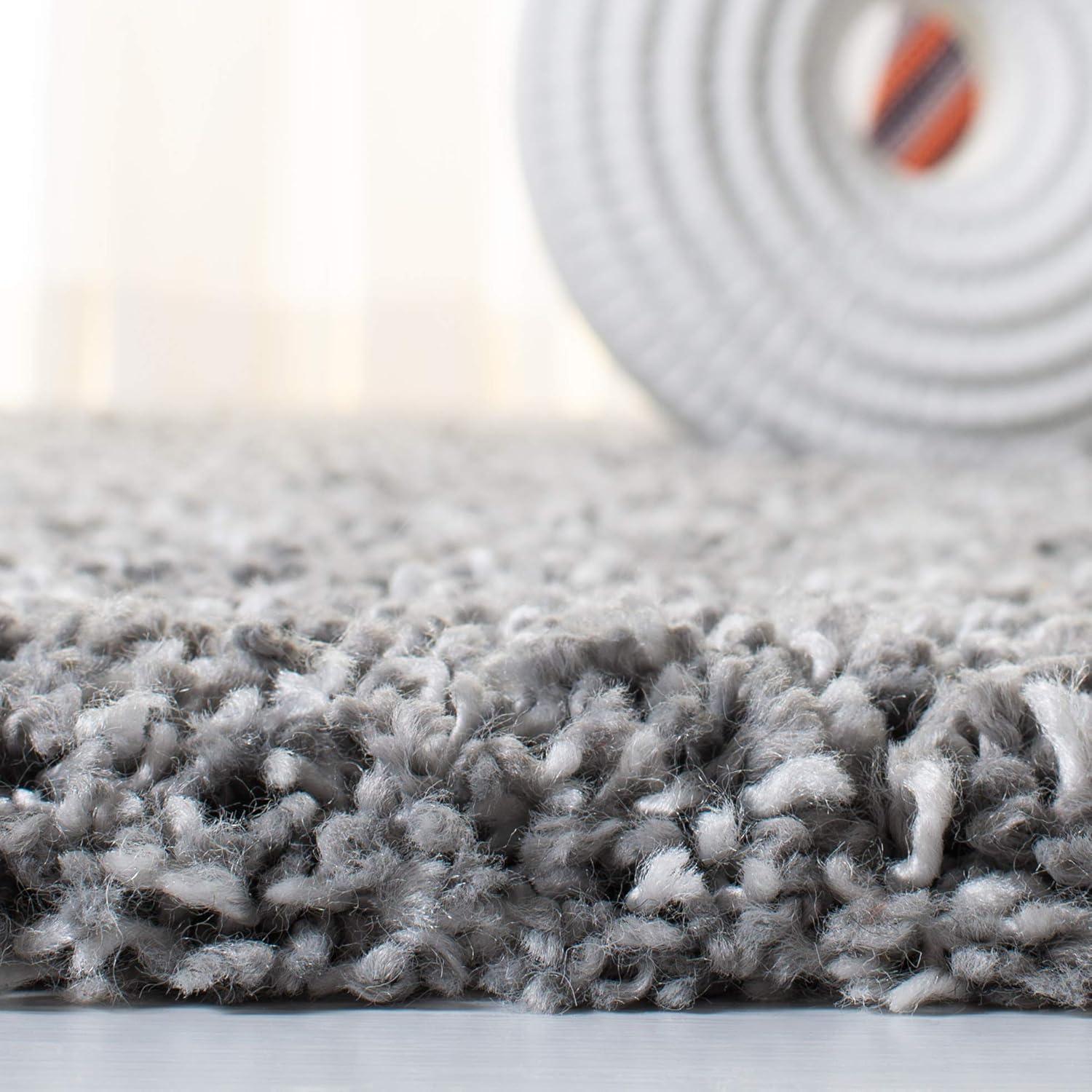 Evolution Shag EVO520 Power Loomed Area Rug - Grey - 5'3"x7'6" - Safavieh.