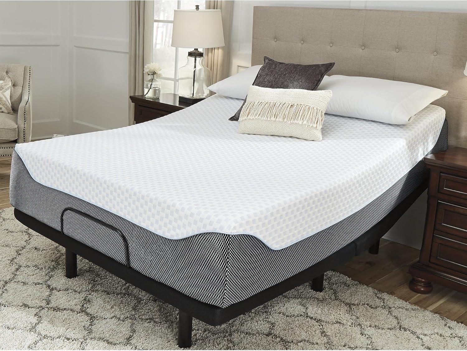 Signature Design by Ashley Chime Ultra Plush Charcoal Infused Memory Foam Mattress