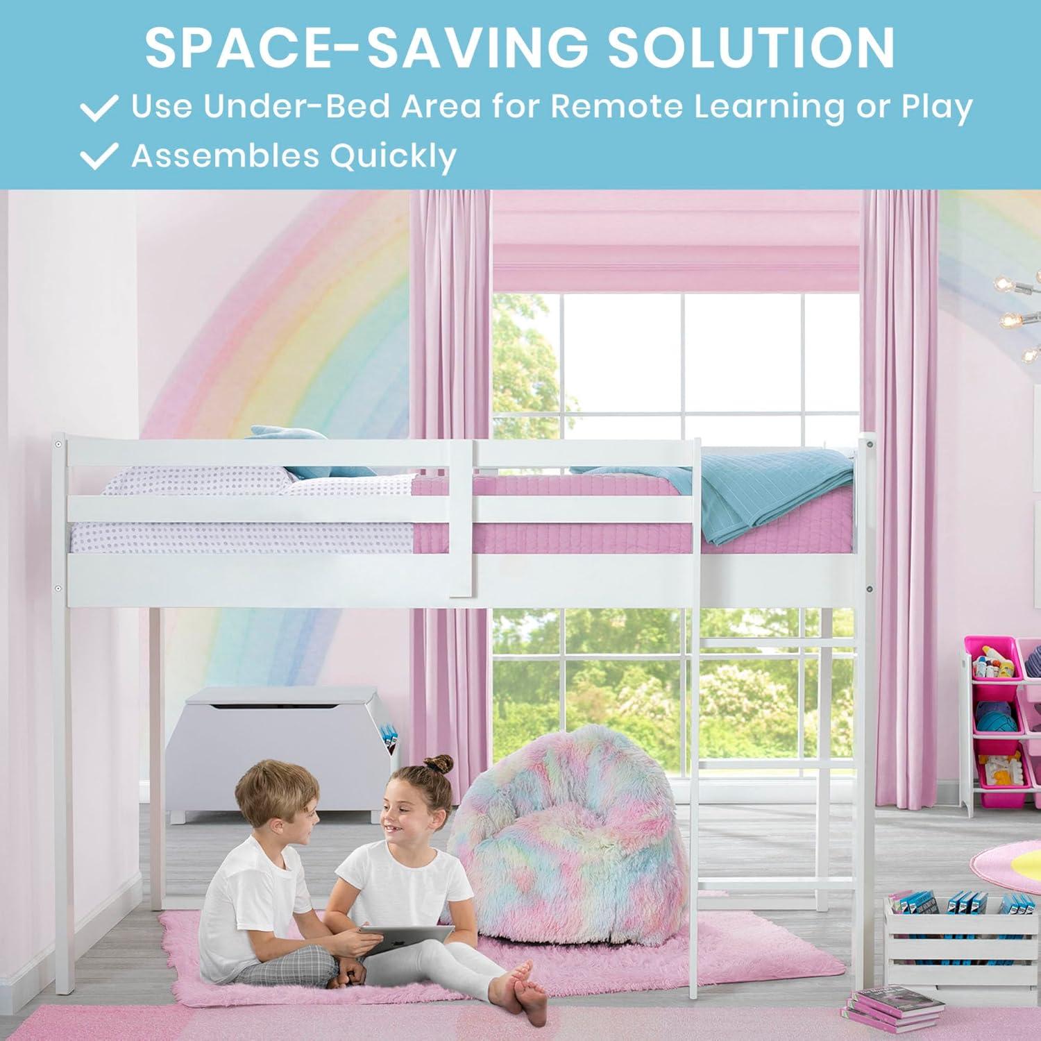 Twin Solid Wood Loft Bed by Delta Children