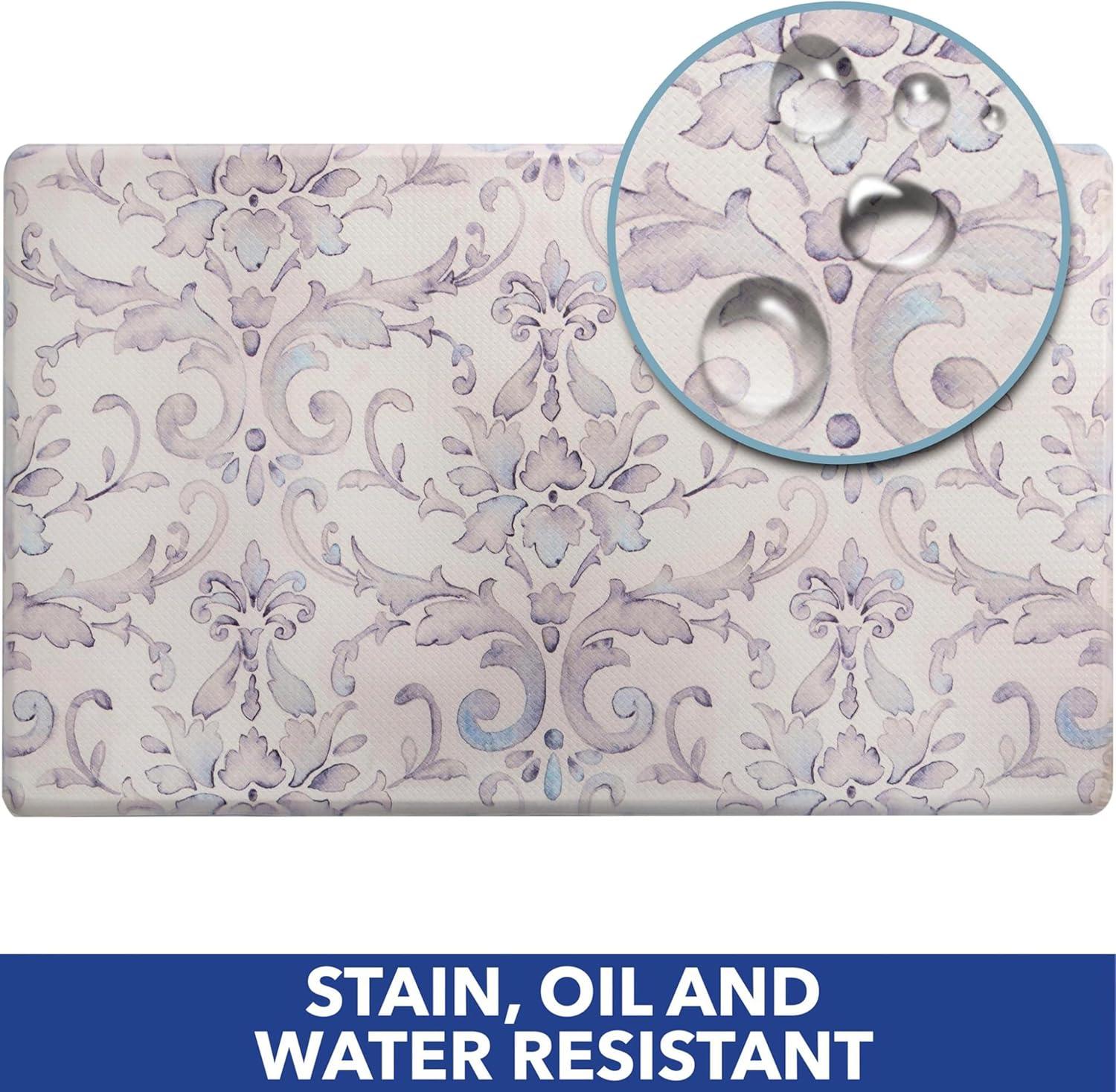 SoHome Cozy Living Watercolor Damask Anti-Fatigue Mat