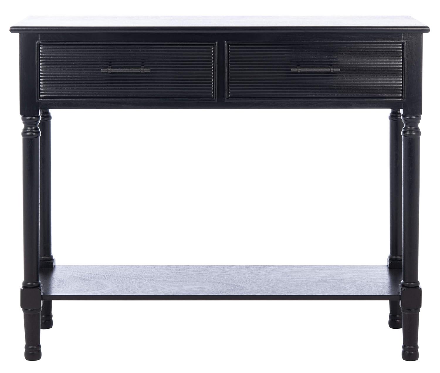 Ryder 2 Drawer Console Table - Black - Safavieh
