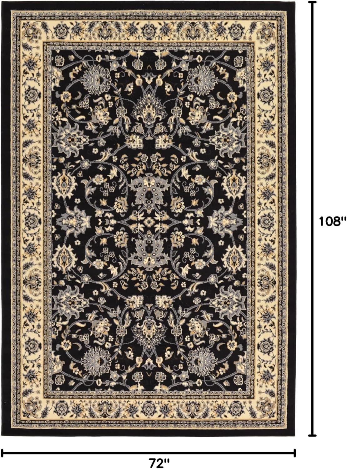 Unique Loom 6' 0 x 9' 0 Sialk Hill Washington Burgundy Area Rug