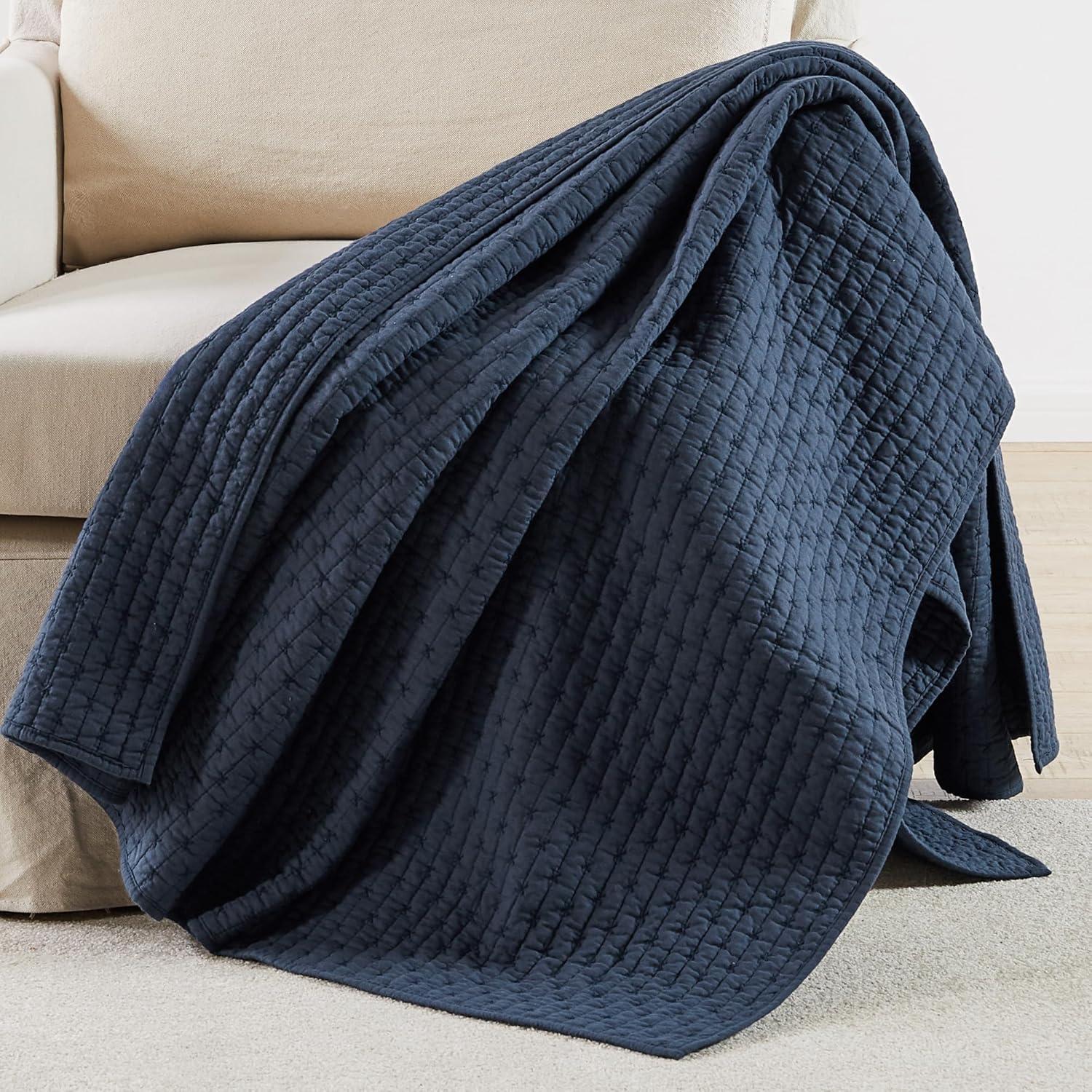 Cross Stitch Quilted Throw - Levtex Home