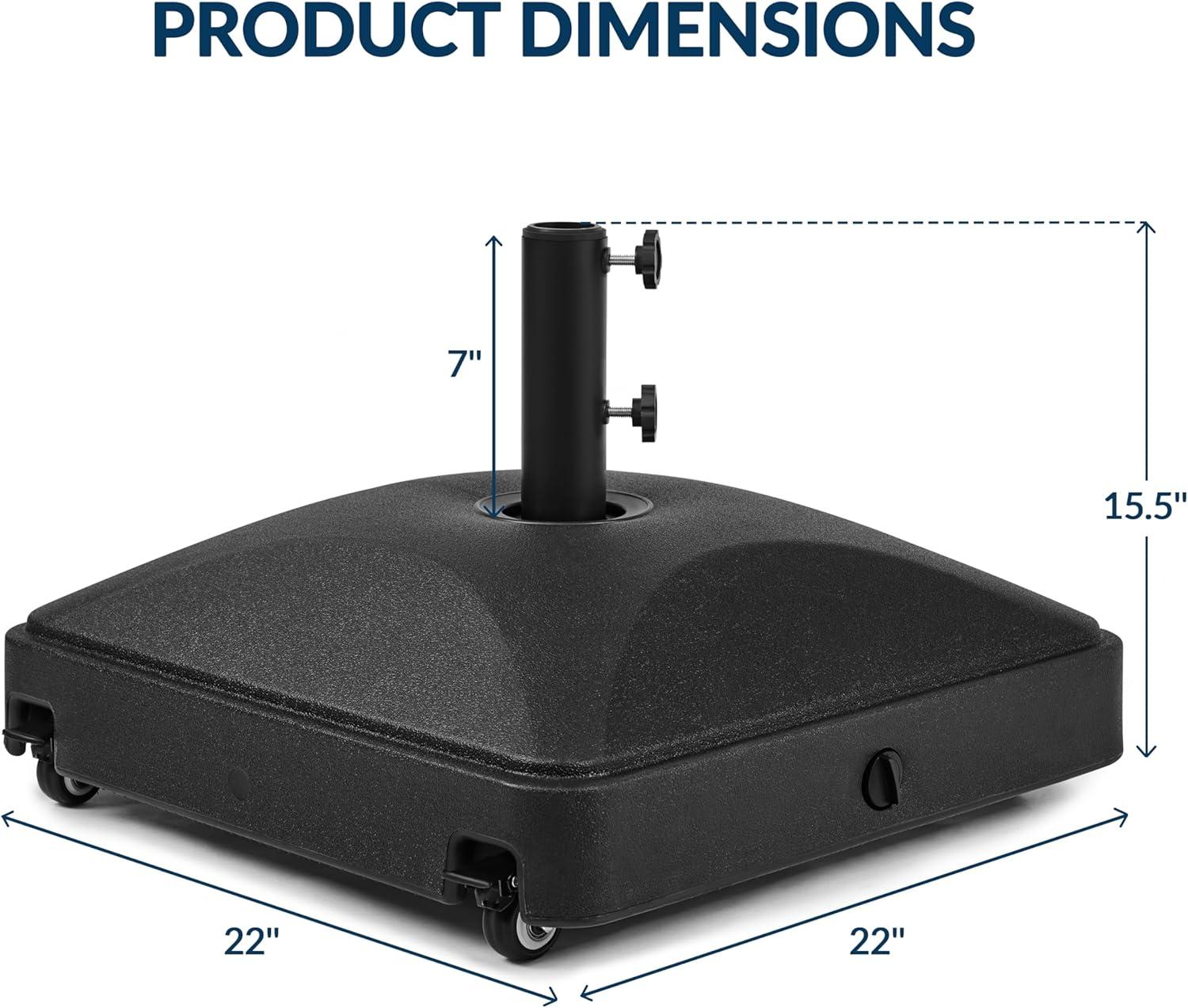 Yaheetech Portable Patio Umbrella Base, Black