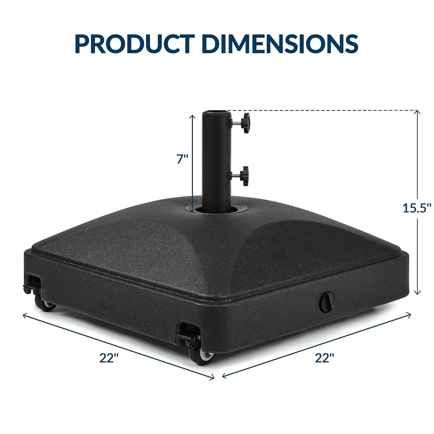 Yaheetech Portable Patio Umbrella Base, Black