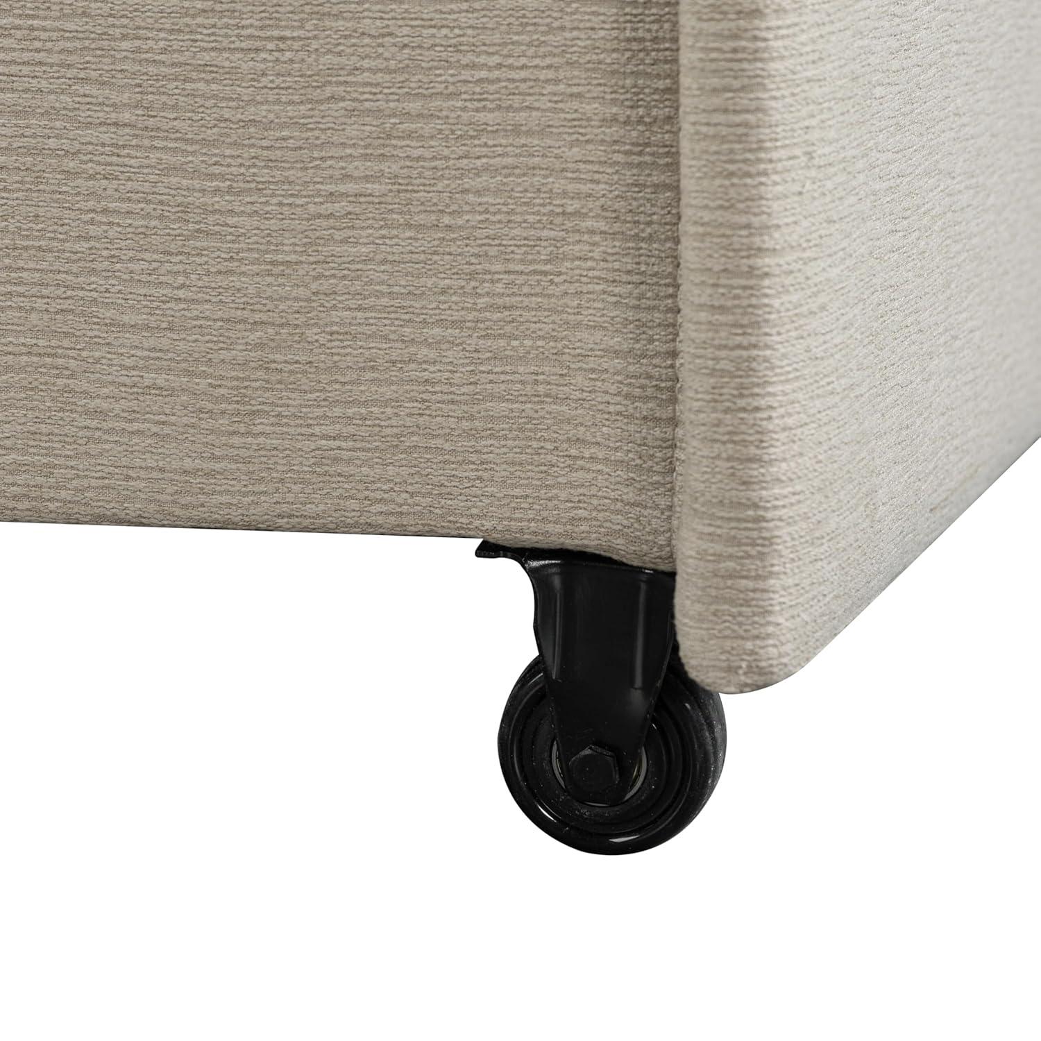 Serta Lowry 66.5" Full-Size Upholstered Convertible Sleeper Loveseat