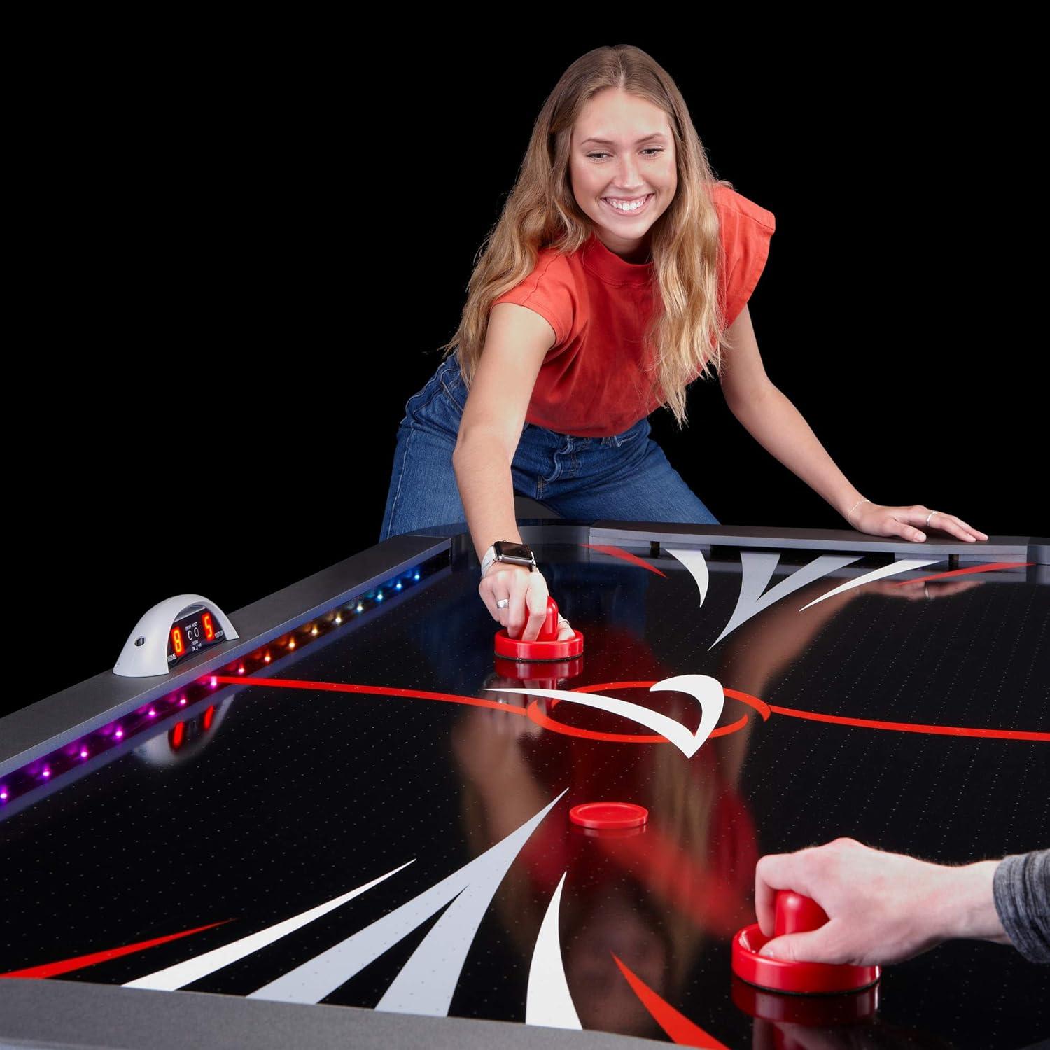 Fat Cat 83" 2 -Player Air Hockey Table with Digital Scoreboard and Lights