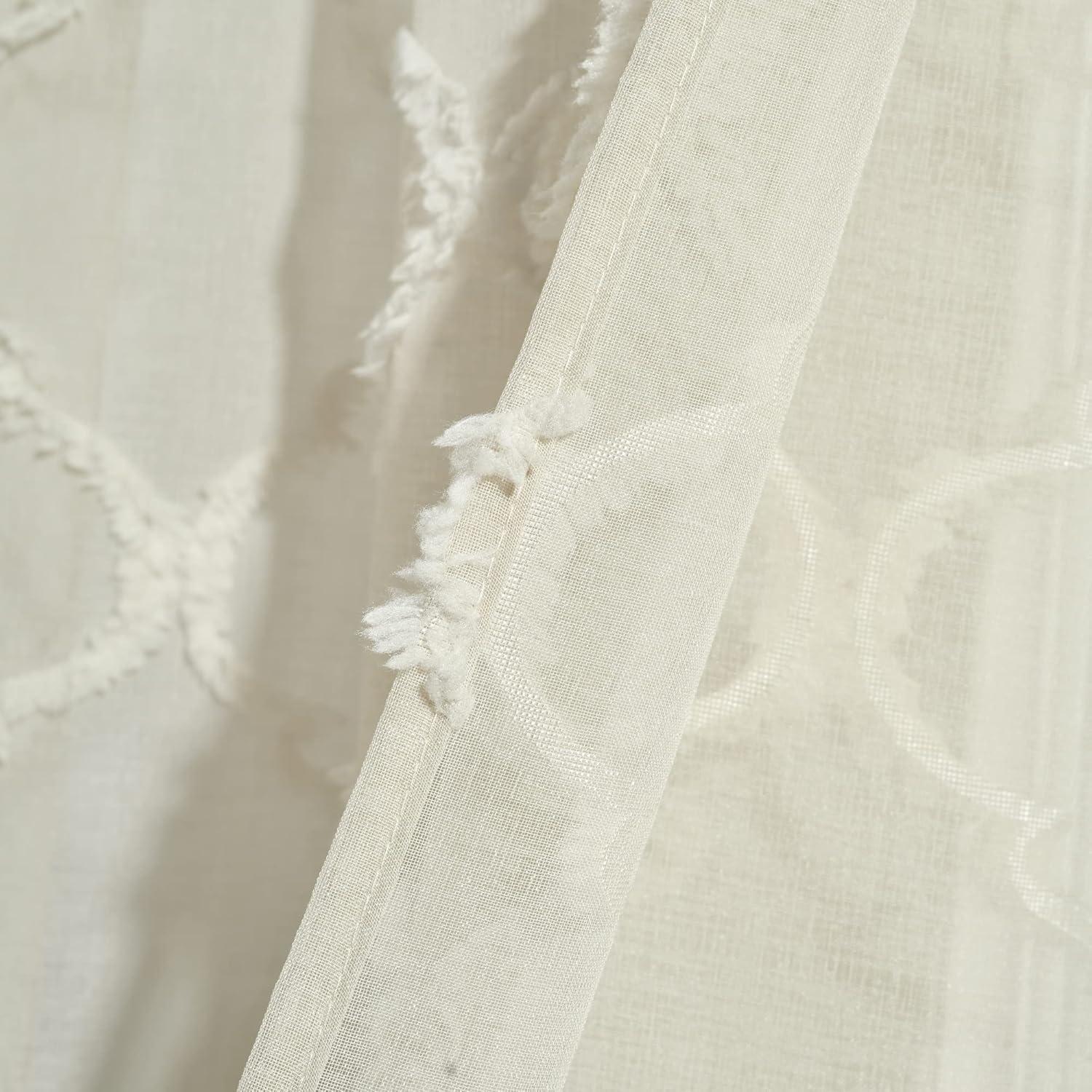 Lush Decor Avon Trellis Sheer Trellis Sheer Curtain Panels (Set of 2)