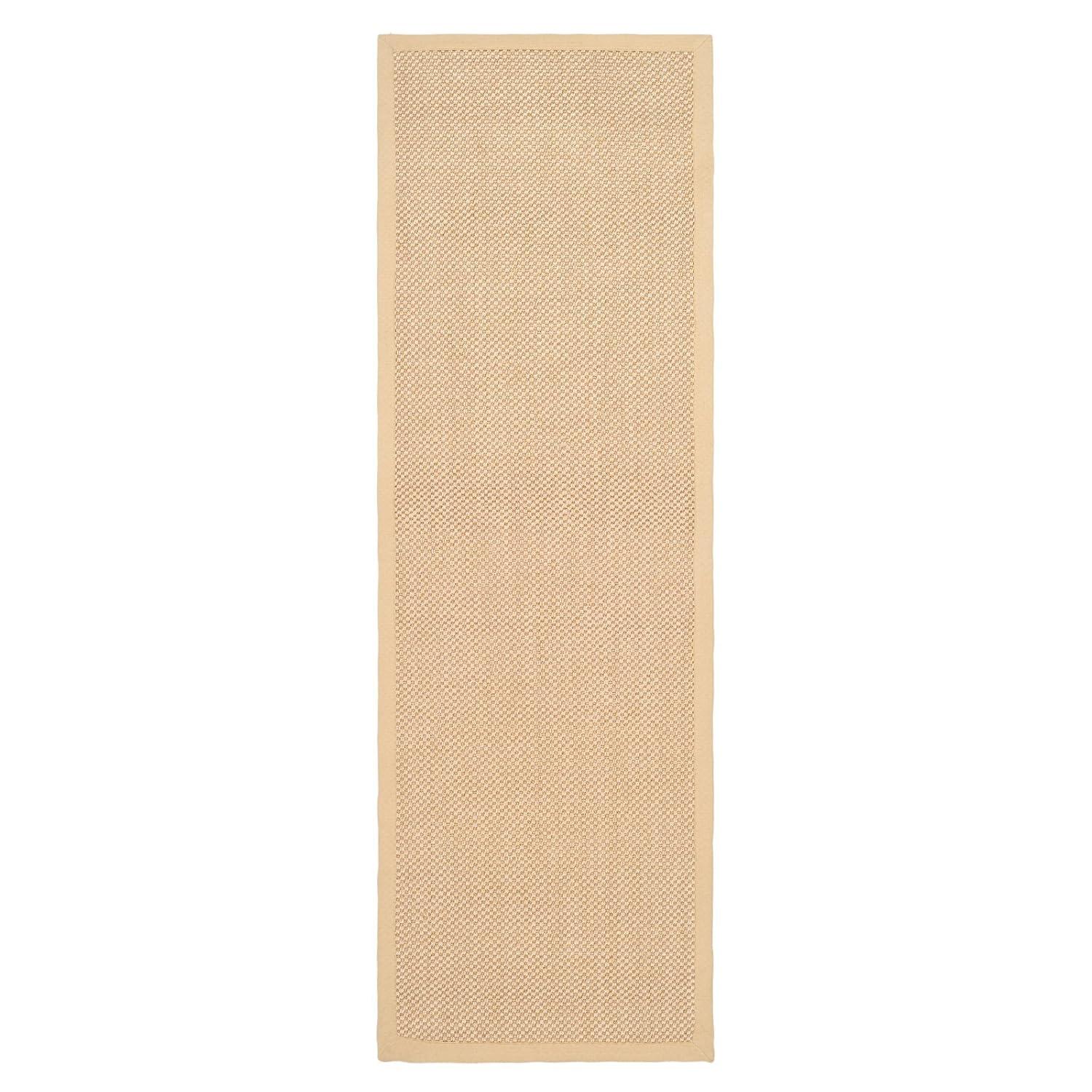 Natural Fiber NF443 Power Loomed Area Rug - Maize/Wheat - 6'x6' - Safavieh.