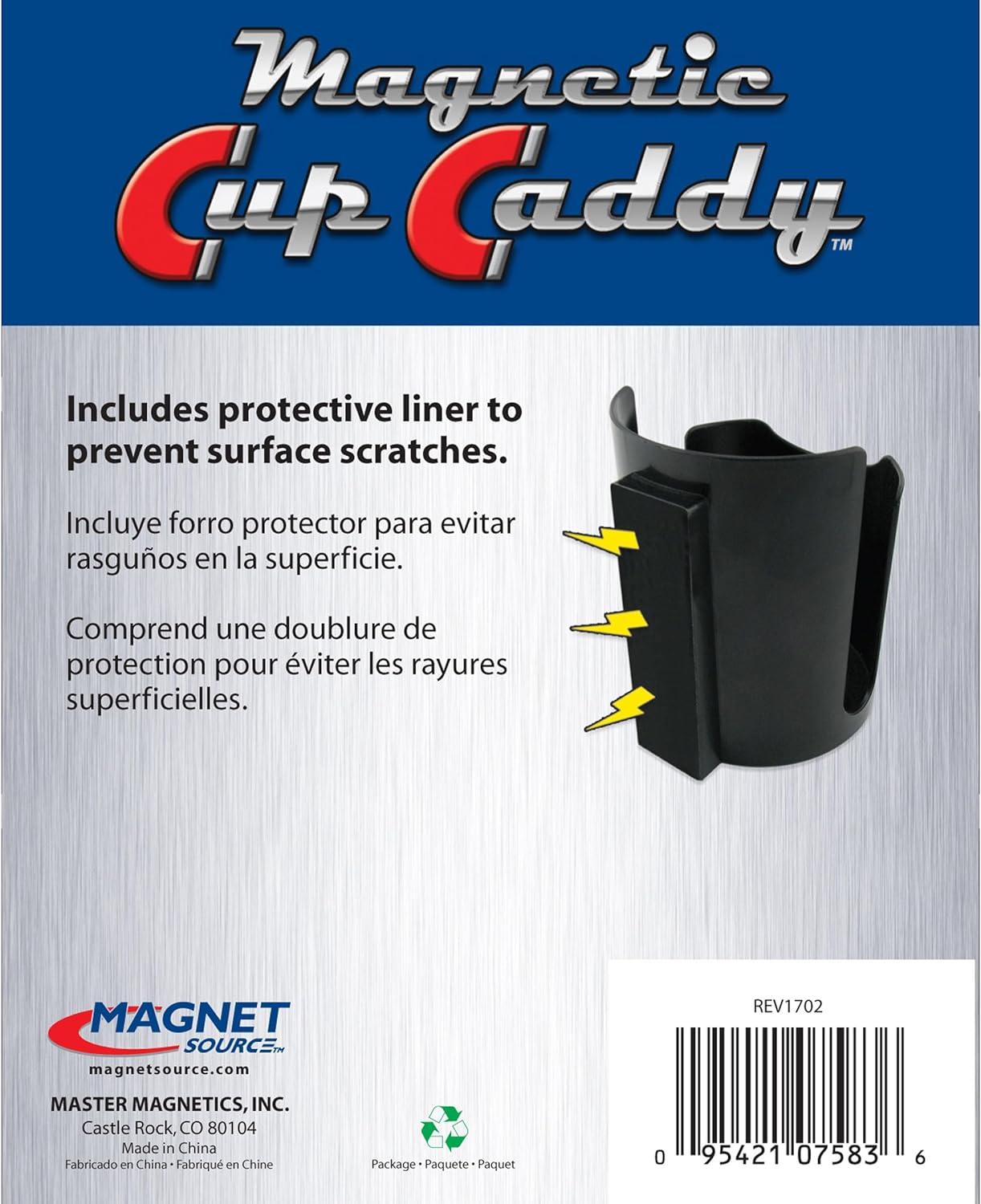 The Magnet Source Durable Plastic Vehicle Cup Holders Plastic, Black, 0.43 lbs