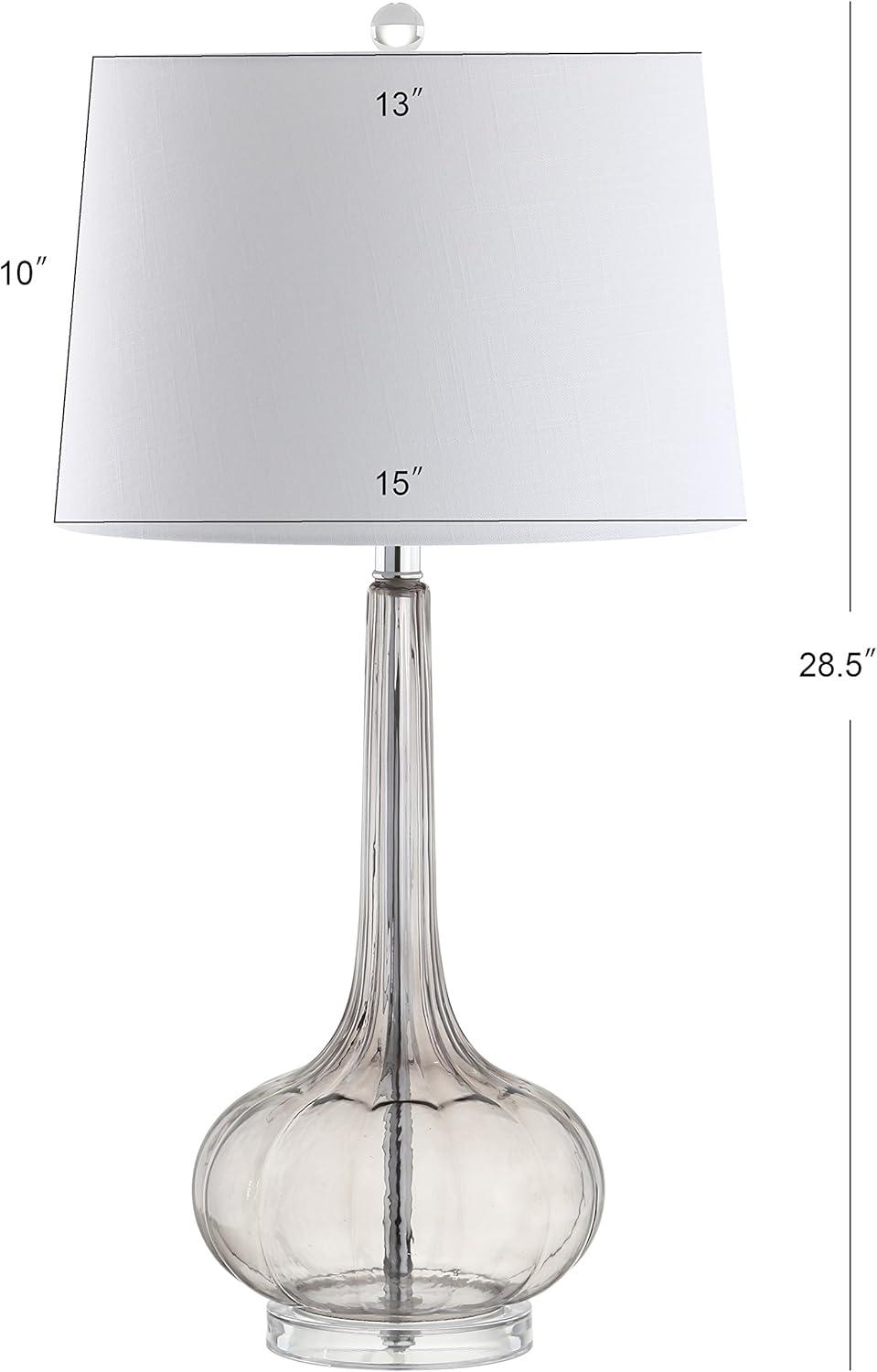 28.5" (Set of 2) Bette Glass Teardrop Table Lamp (Includes LED Light Bulb) - JONATHAN Y